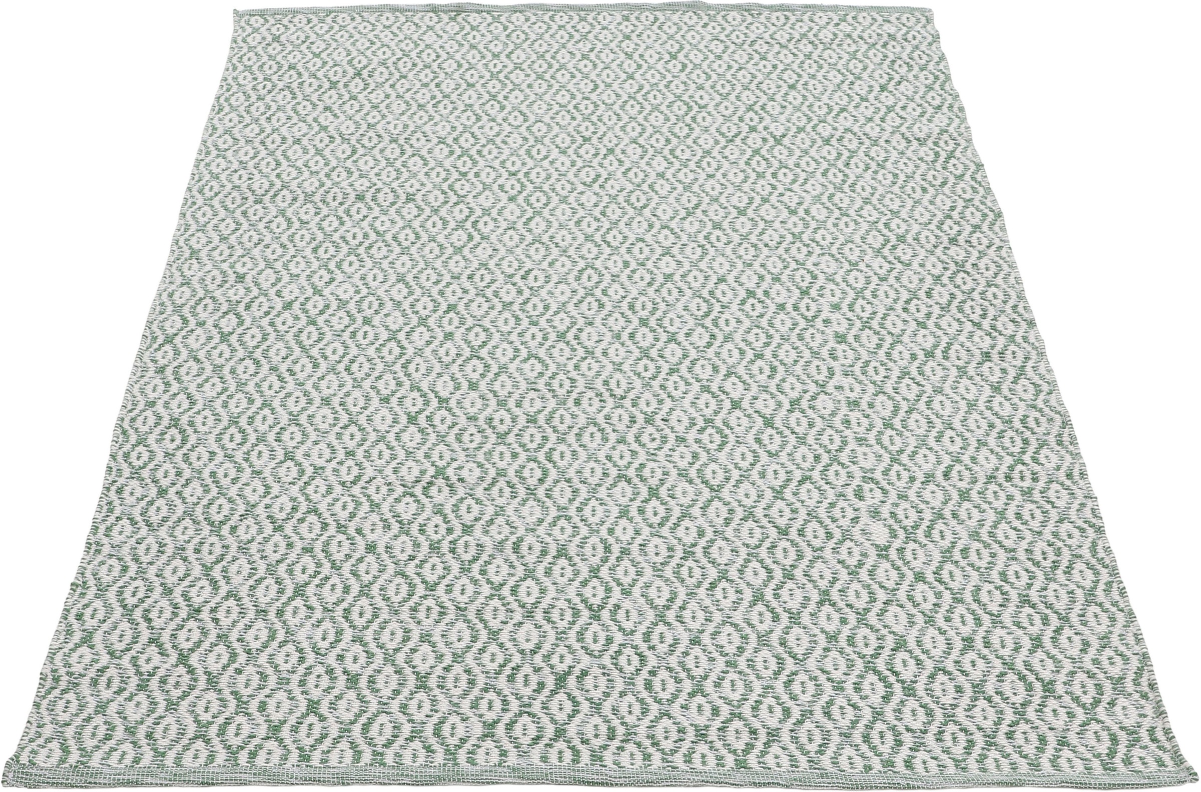 carpetfine Teppich »Frida 202«, rechteckig, 7 mm Höhe, Wendeteppich, 100% recyceltem Material (PET), Flachgewebe, Pflegeleicht und Robust, In- und Outdoor geeignet, Wetterfest und UV-beständig für Balkon, Terrasse, Garten, Wohn- und Schlafzimmer