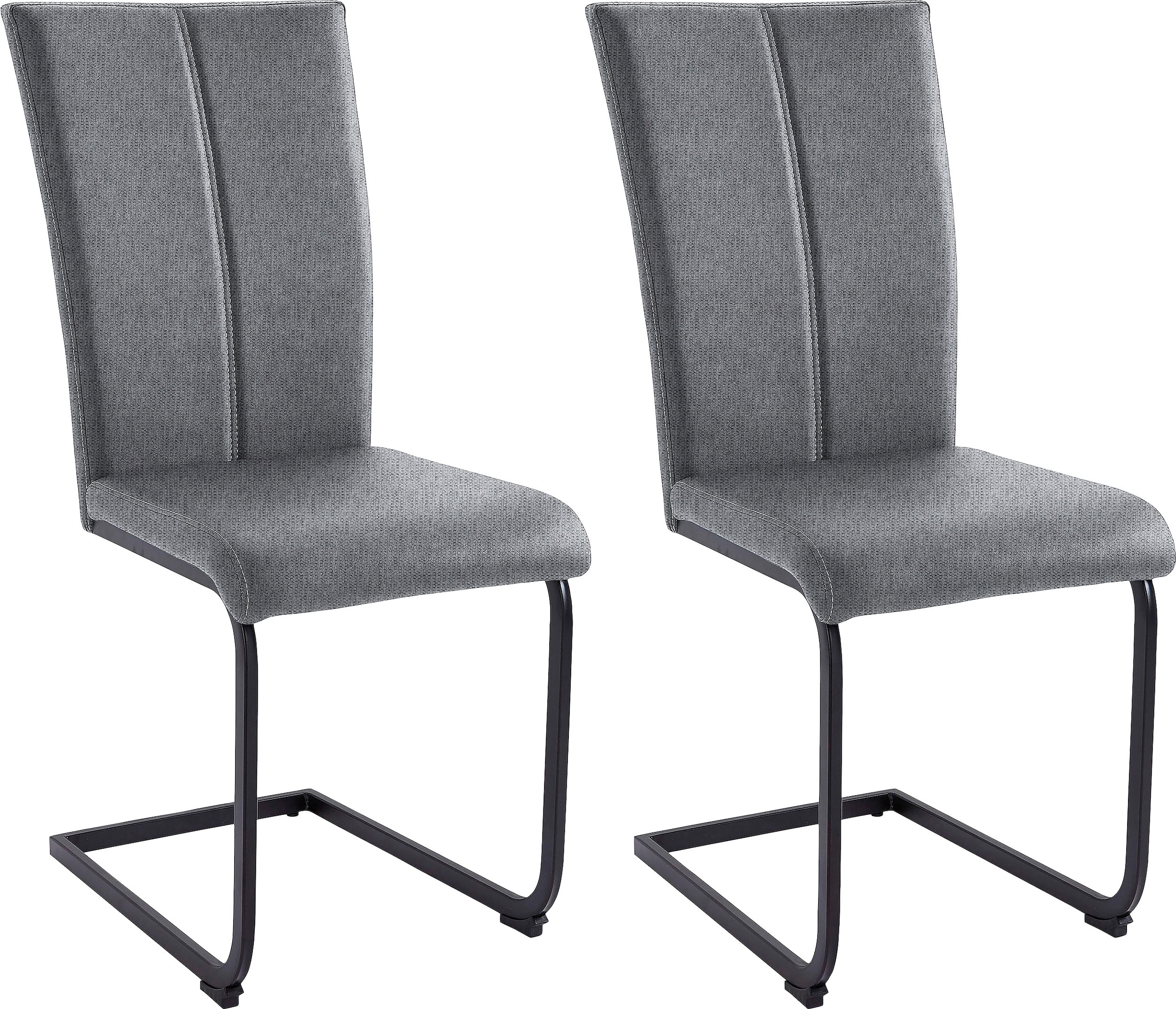 Home affaire Freischwinger "Nils" (Set) 2 Stk. Struktur grob  Strukturstoff günstig online kaufen