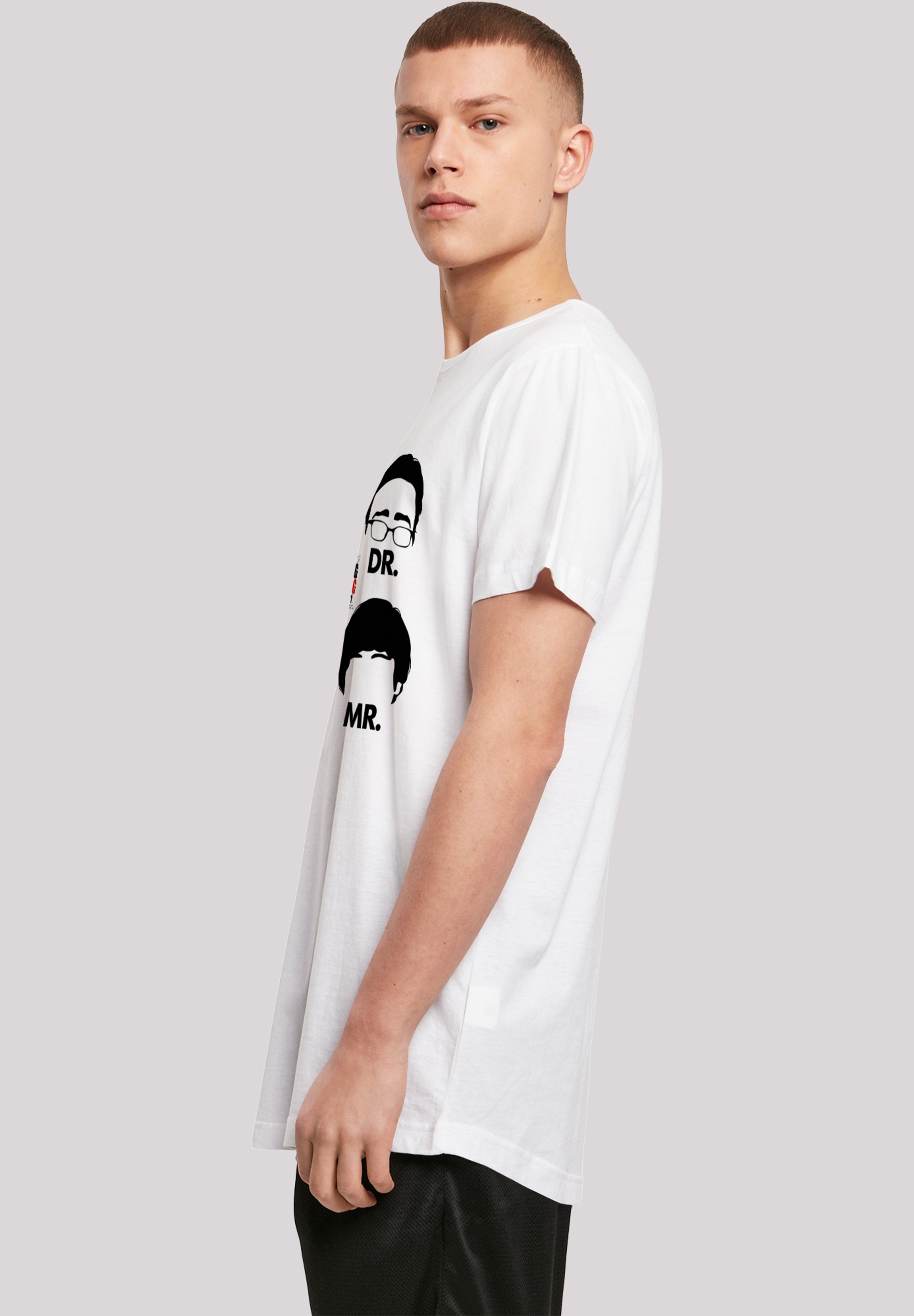 F4NT4STIC T-Shirt »Big Bang Theory TV Serie Doctors And Mr«, Herren,Premium Merch,Lang,Longshirt,Bedruckt