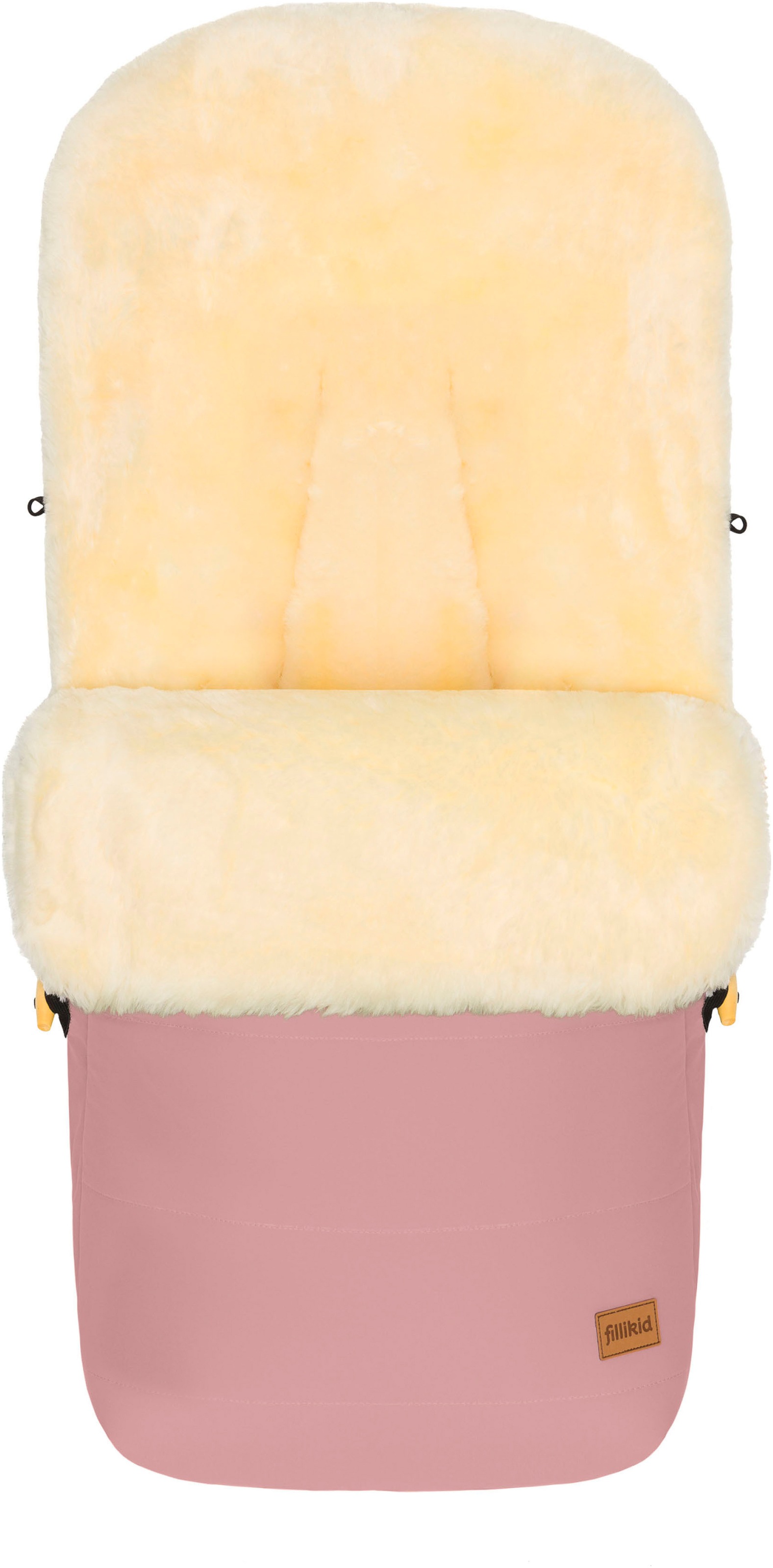 FILLIKID Kinder Fußsack "Bernina Winterfußsack", rosa, Lammfell, Polyester, Fußsäcke