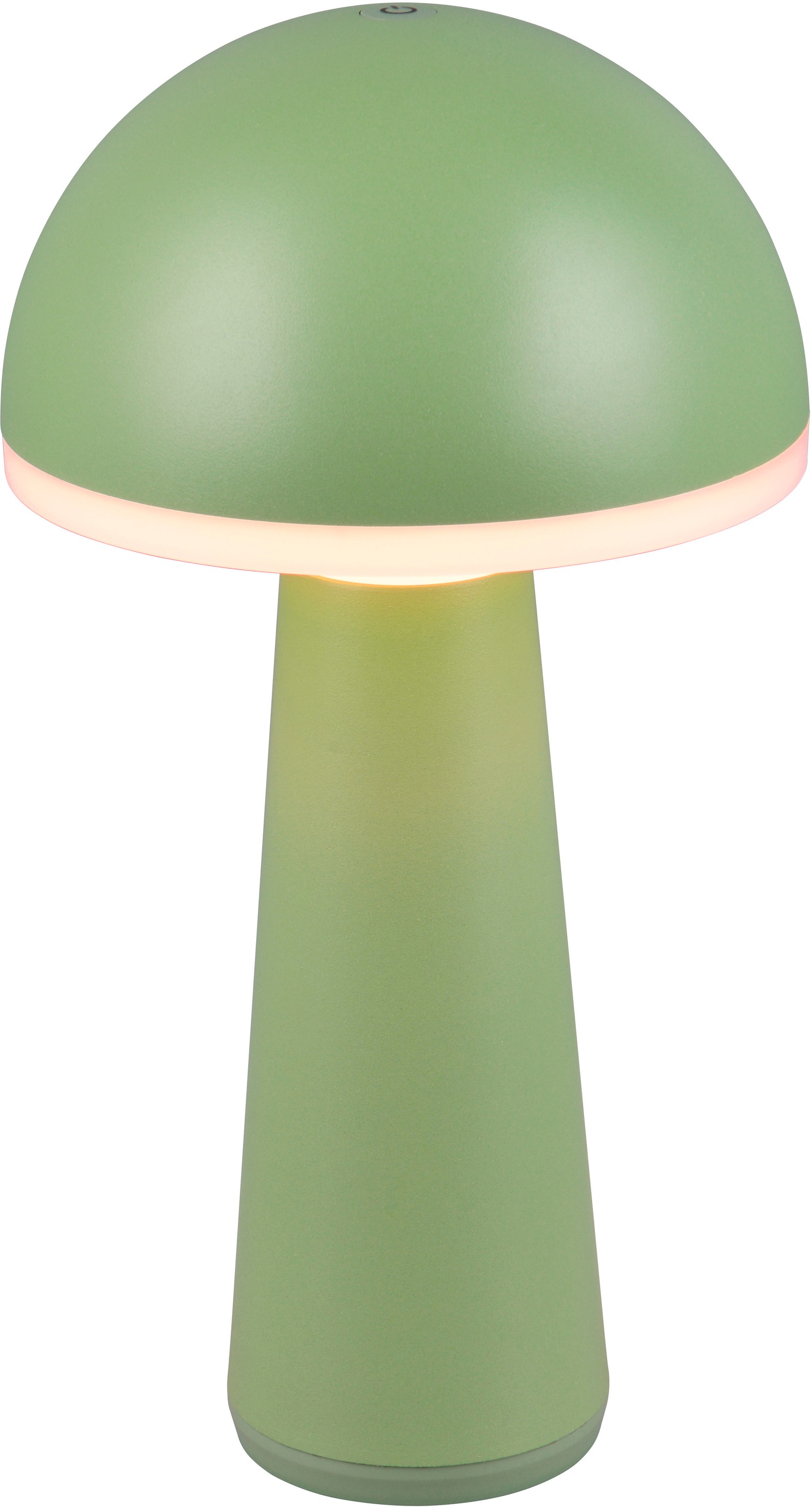 REALITY Leuchten LED Außen-Tischleuchte »FUNGO«, 1 flammig, Leuchtmittel LED-Board | LED fest integriert, Outdoor Akku Tischlampe inkl Ladestation USB-C, Lichtfarbe einstellbar