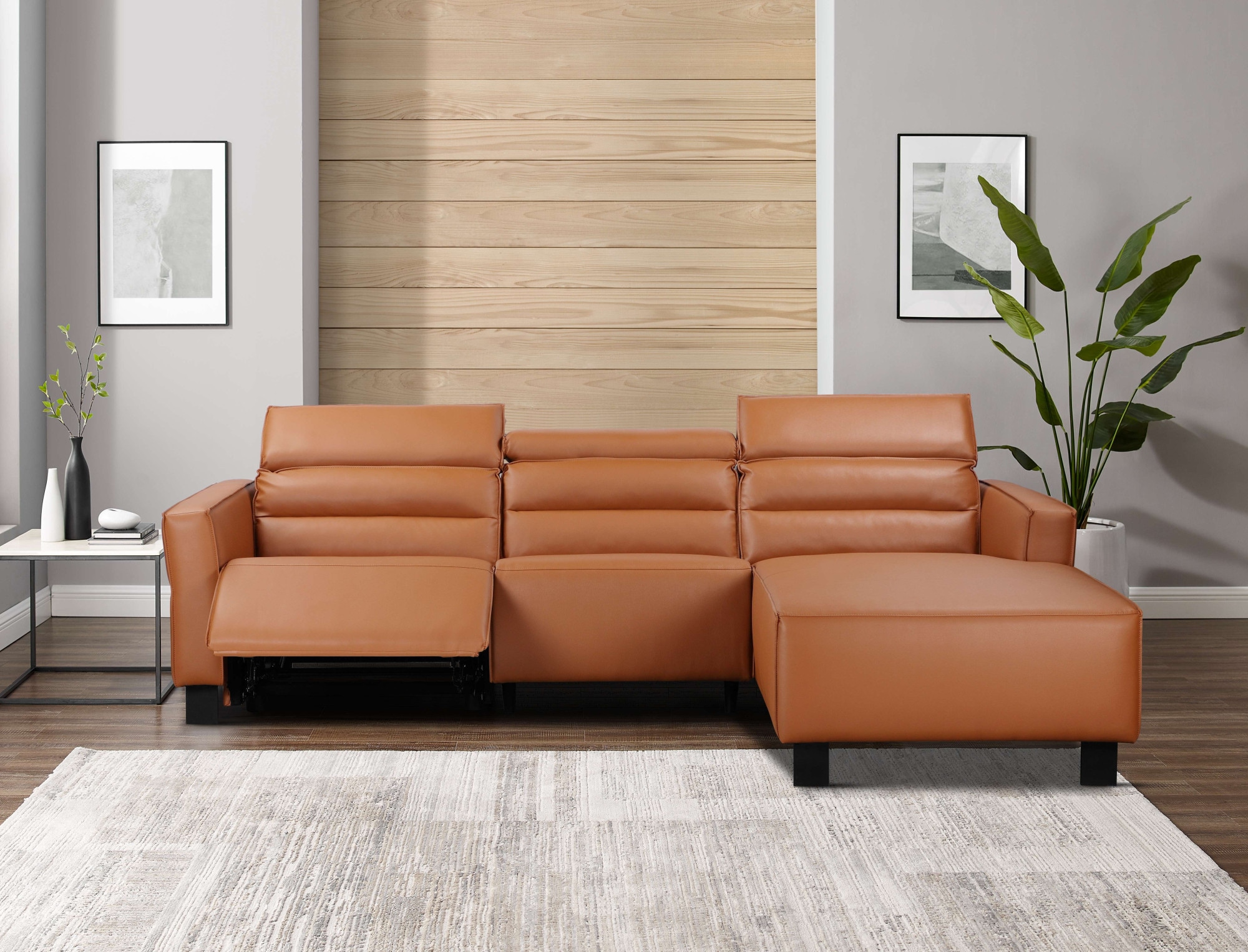 Places of Style Ecksofa »Carpari, L-Form, 263 cm, manuelle o. elektrische Relaxfunktion,«, USB A/C und Kopfteilverstellung