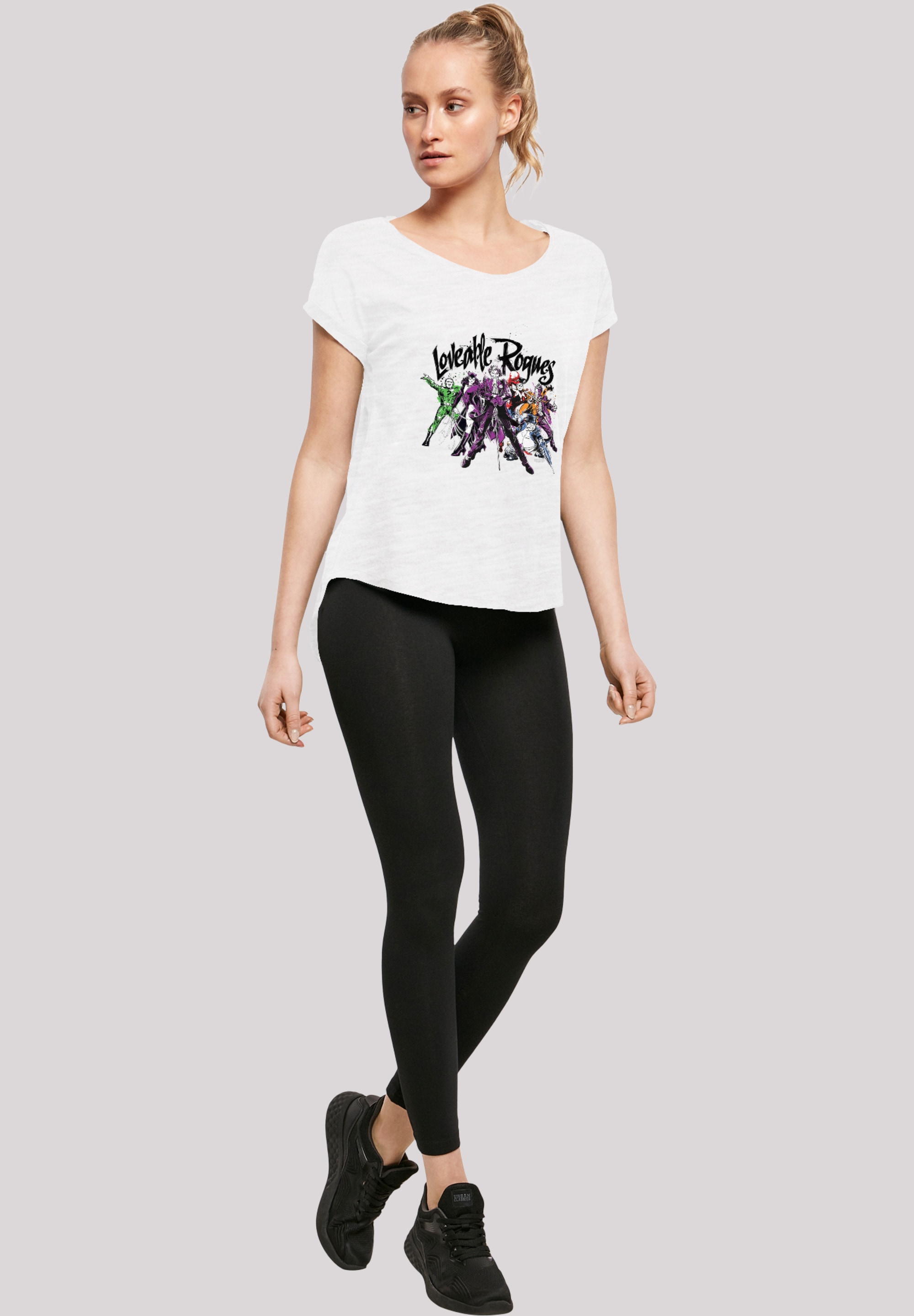 F4NT4STIC T-Shirt »DC Comics Batman Loveable Rogues«, Damen,Premium Merch,Lang,Longshirt,Bedruckt