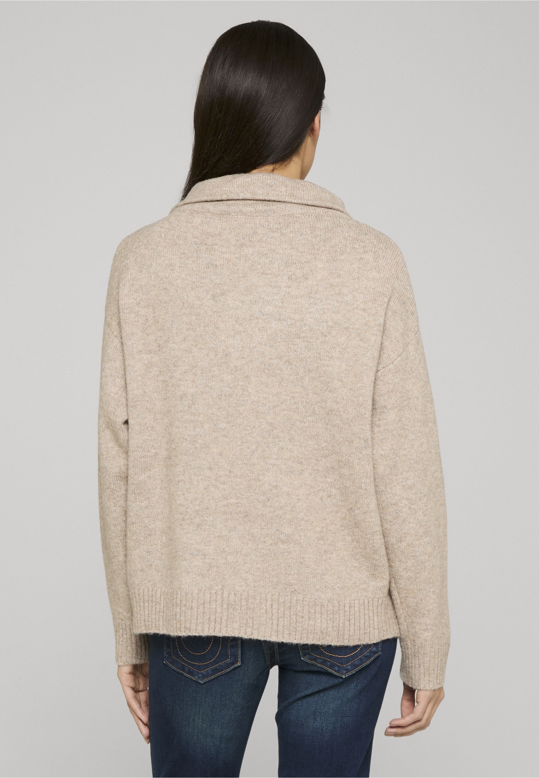 ESTELOU Bolero »ESTELOU Soft touch half zip knit« 1