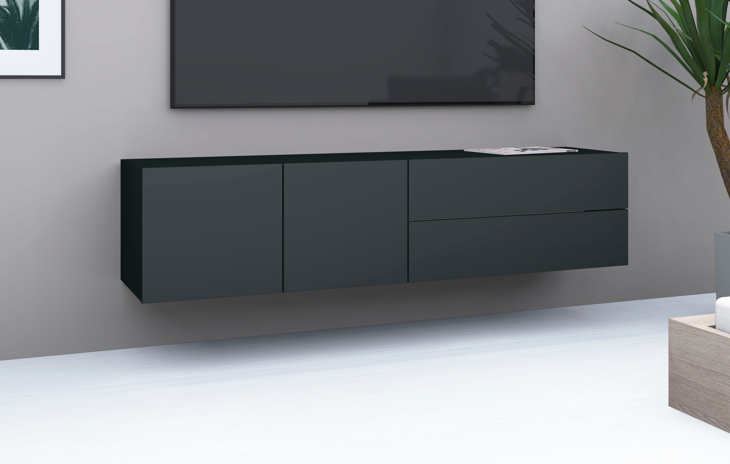 Thumbnail - borchardt Möbel Lowboard "Sophia" Breite 152 cm, hängend montierbar