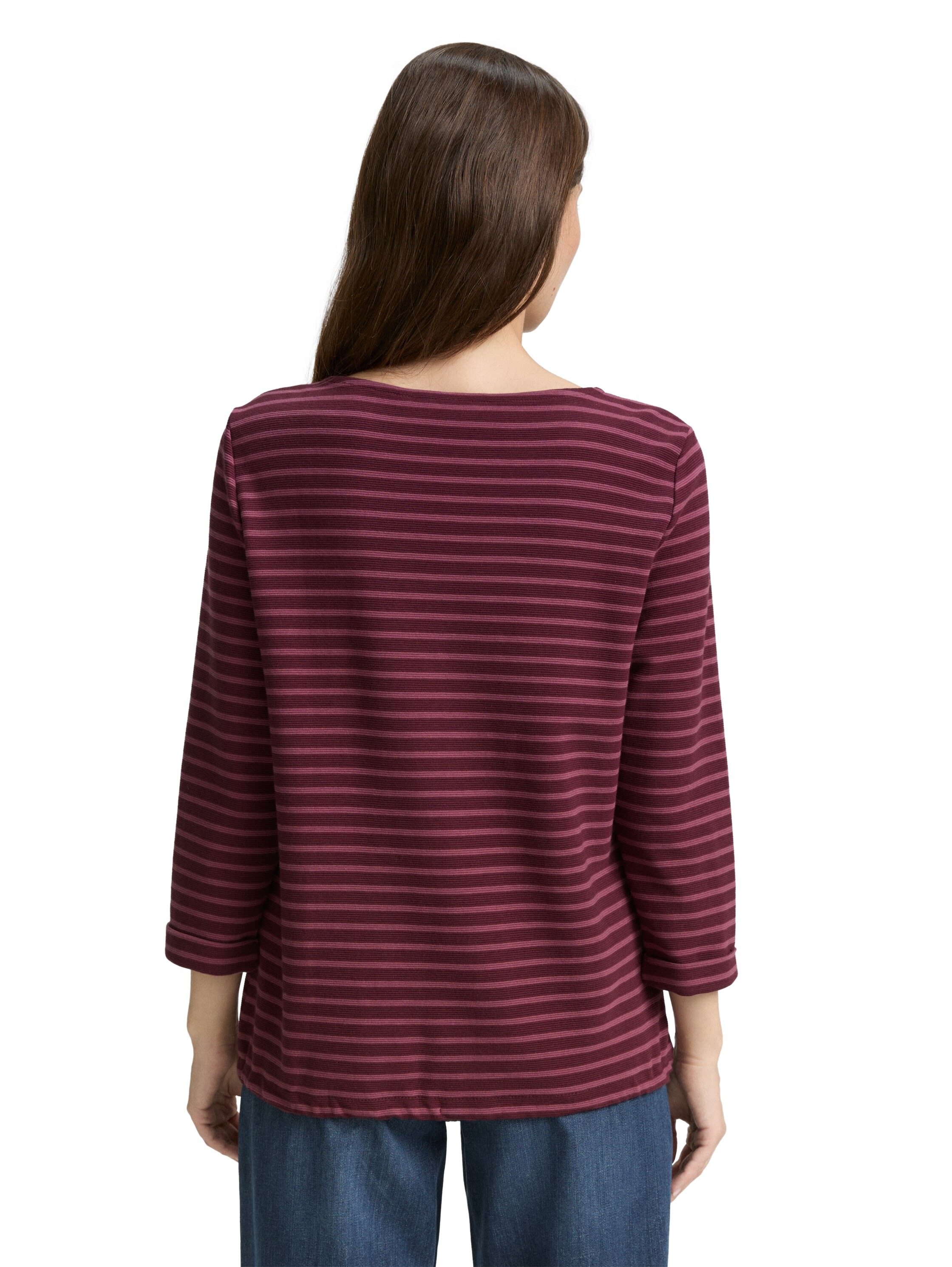 TOM TAILOR Langarmshirt "Loose" mit Knöpfen an der Schulter günstig online kaufen