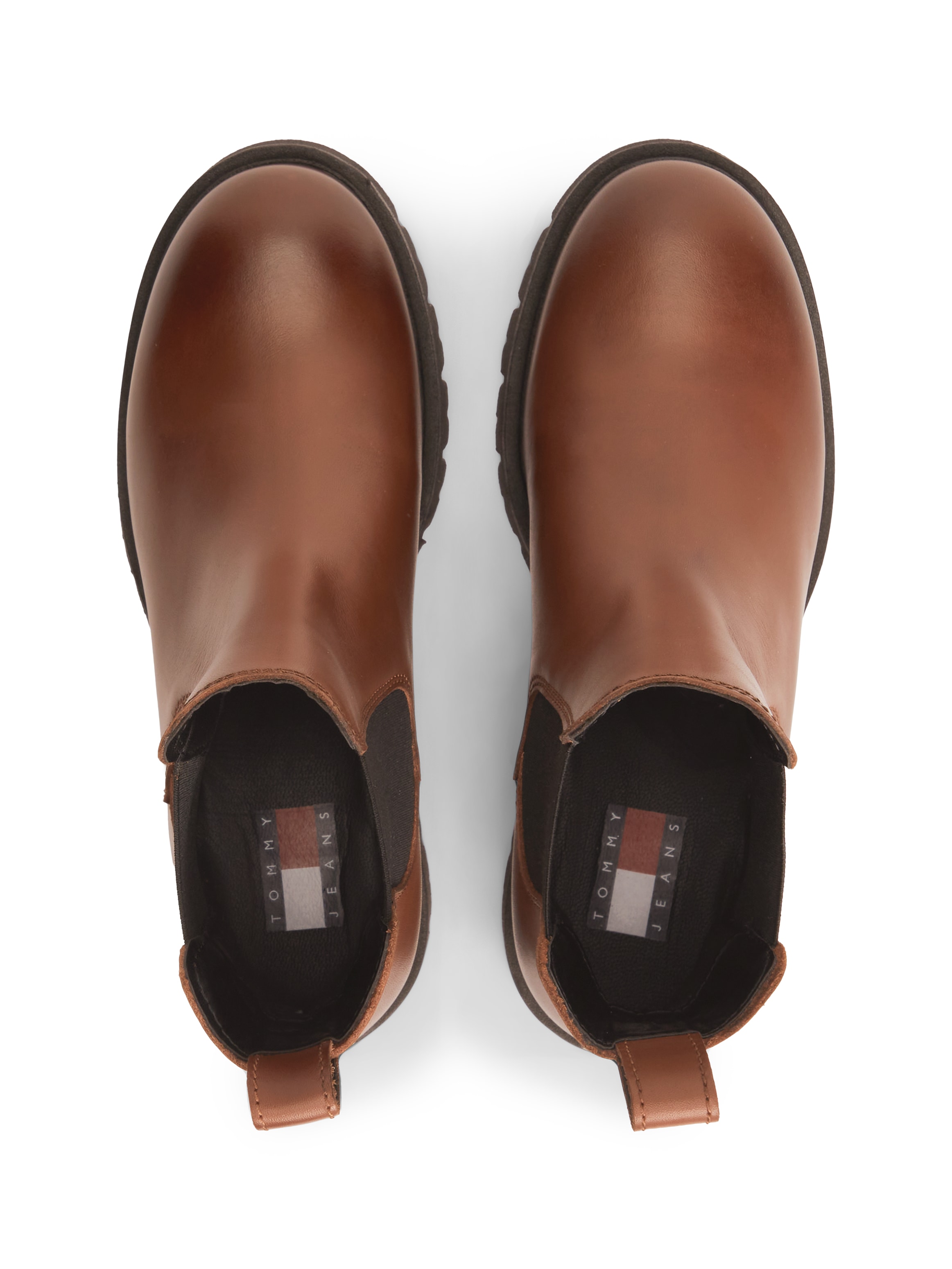 Tommy Jeans Chelseaboots »TJW CLEATED CHELSEA BOOTS«  Blockabsatz, Schlupfboots mit zweckmäßiger Anziehlasche