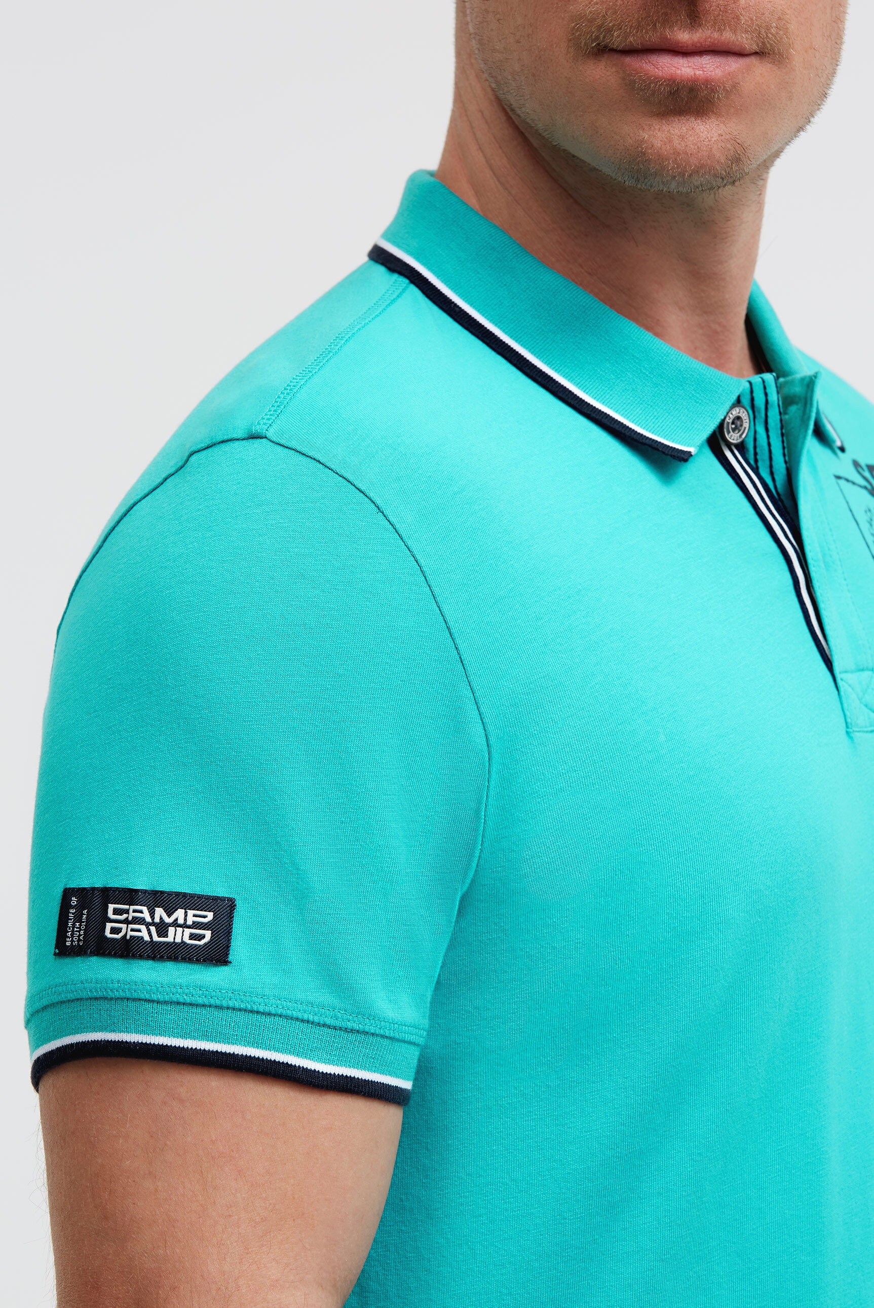 CAMP DAVID Poloshirt aus Baumwolle