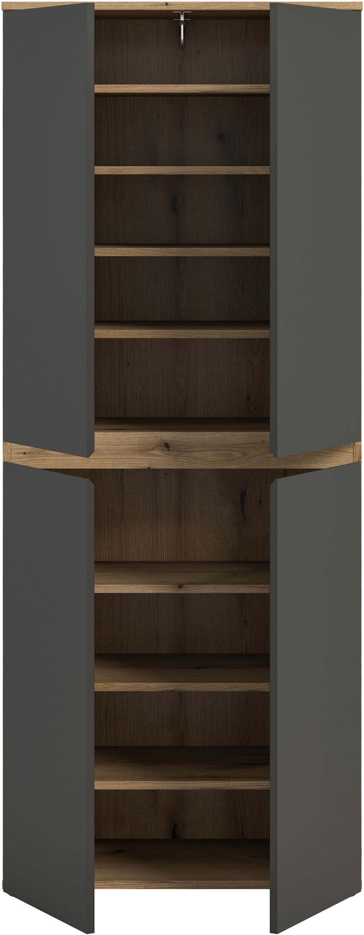 Home affaire Mehrzweckschrank »CIPELA, 70x175 cm, viel Stauraum, variable Einlegeböden, Kleiderstange« in vielen verschiedenen Trendfarben verfügbar, 1 Stk. tlg. Schuhschrank, Kleiderschrank, Universalschrank, Aktenschrank, Schrank
