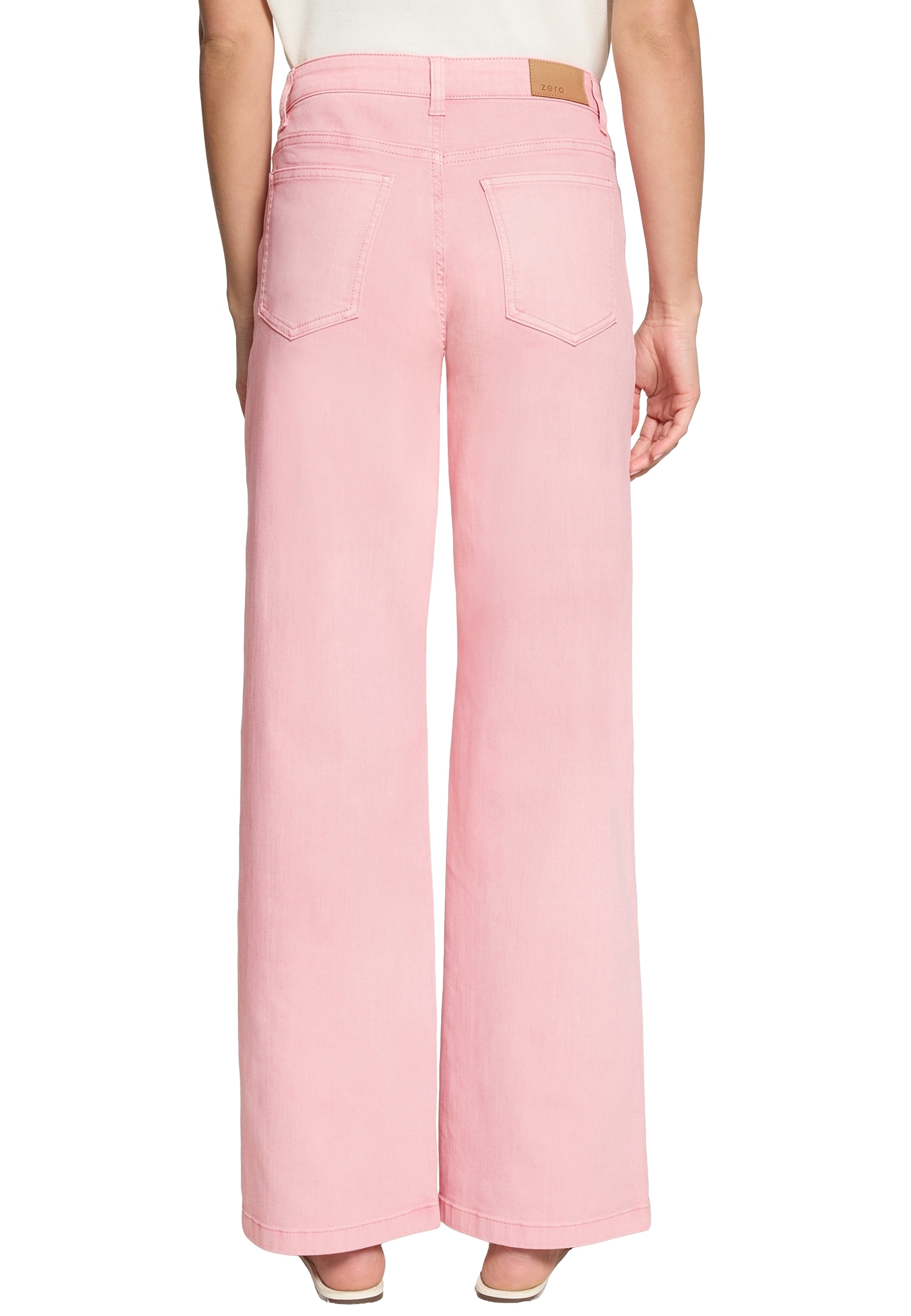 Zero Bequeme Jeans »Damen fit Jeans mit weitem Bein Style Witney«