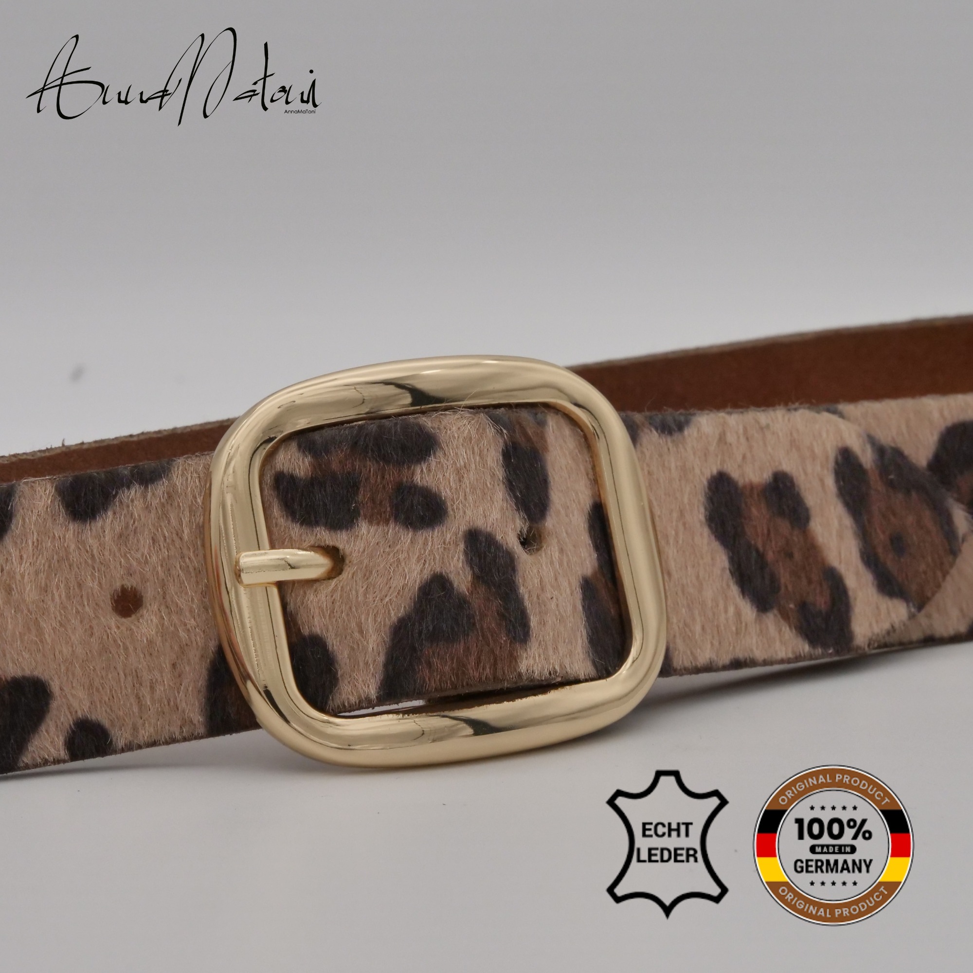 AnnaMatoni Ledergürtel "AnnaMatoni Damen Ledergürtel in hochwertigem Kunstf günstig online kaufen