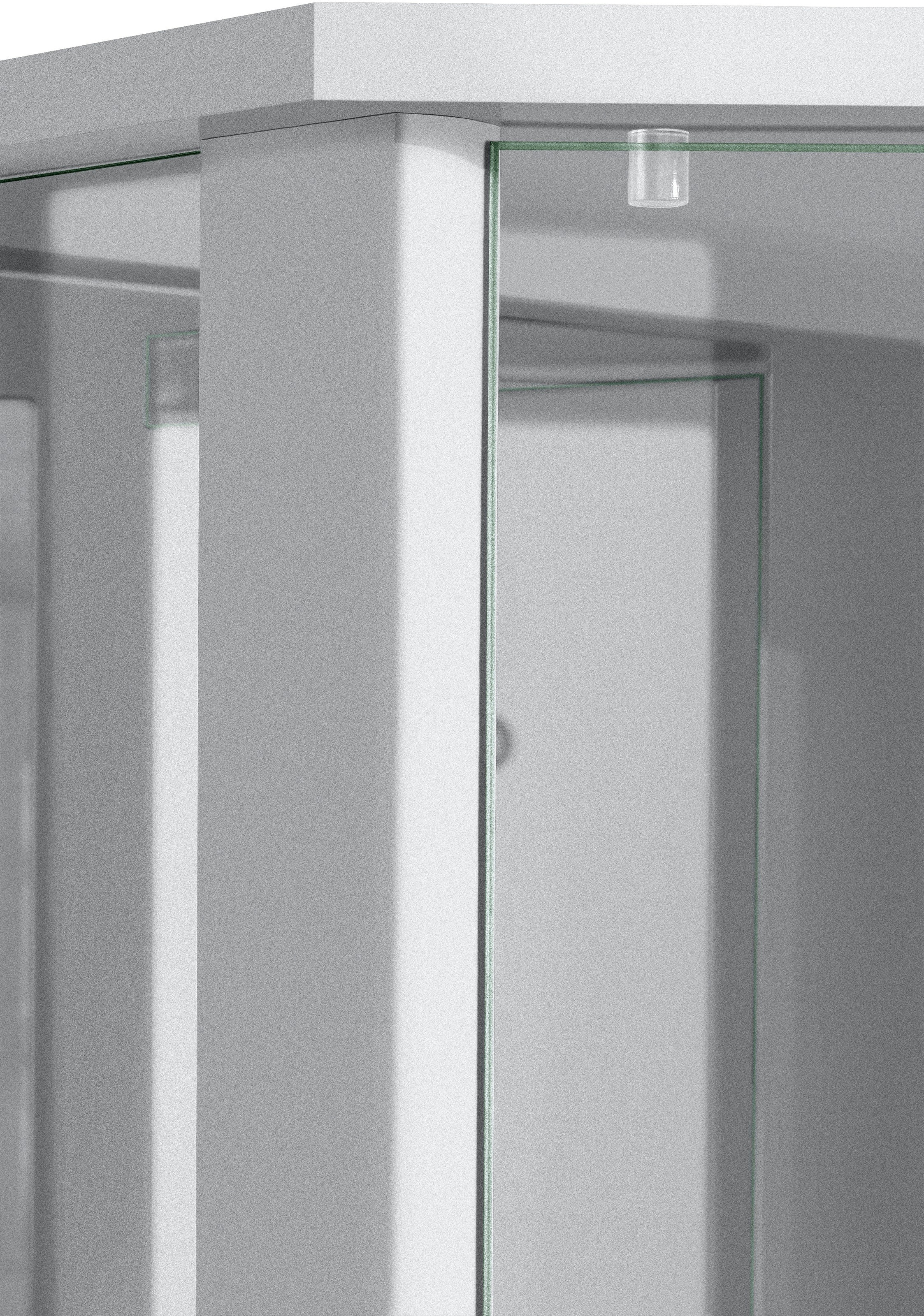 fif möbel Eckvitrine »TRIO Höhe ca. 172 cm, ink. Beleuchtung«, Eckvitrine/Glasvitrine 1x Glastür, perfekt für Sammler, Sammlervitrine