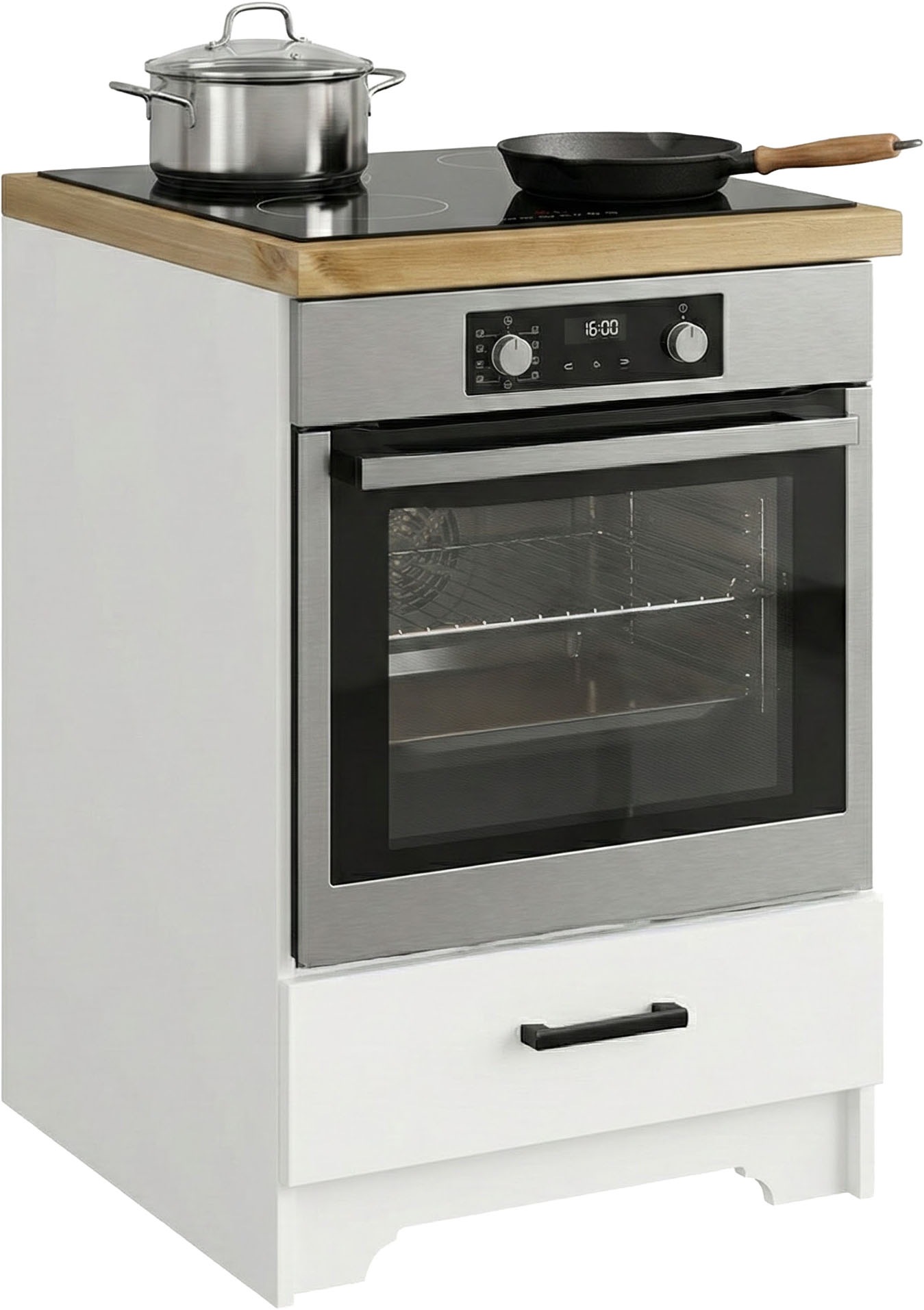 Home affaire Herdumbauschrank "Meliss" aus massiver Kiefer, Breite 60 cm, S günstig online kaufen