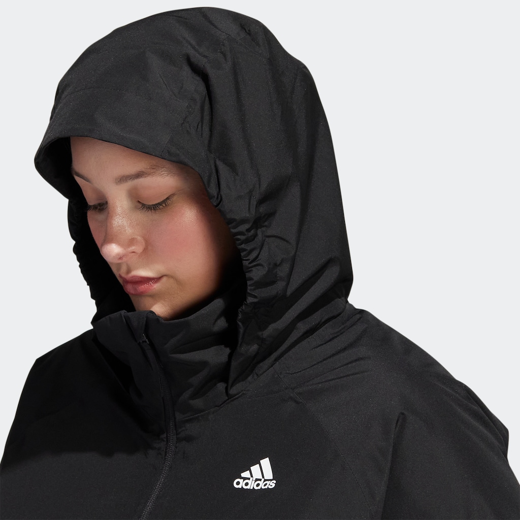 adidas Sportswear Outdoorjacke »BSC 3STREIFEN RAIN.RDY«, mit Kapuze