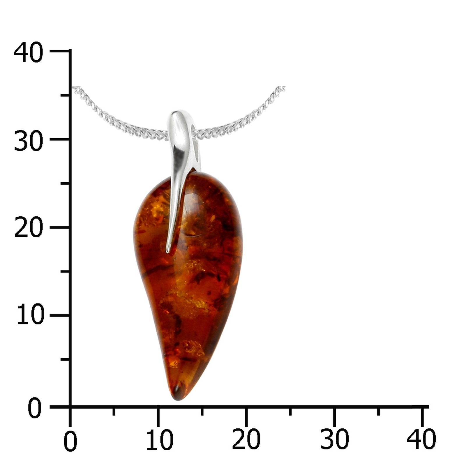OSTSEE-SCHMUCK Kette mit Anhänger »Ostsee-Schmuck Kette mit Anhänger Lotti Kette mit Anhänger Lotti«, (2 tlg.)