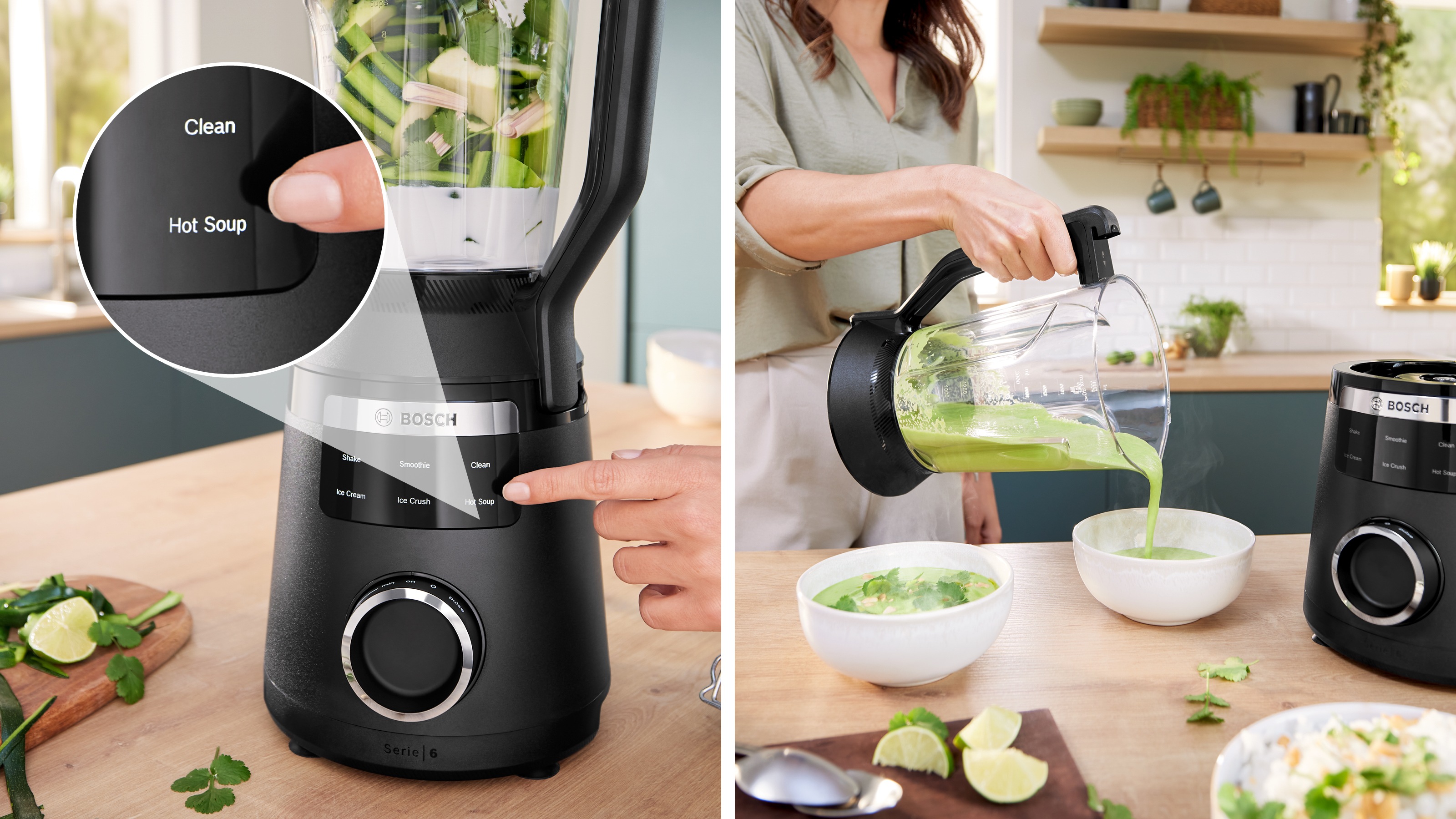 Thumbnail - BOSCH Standmixer "VitaPower Serie 6, MMB6652B, 6 Programme, 2L Tritan-Behälter, bpa-frei", 1800 W, 6-Klingen-Messer, Mad...