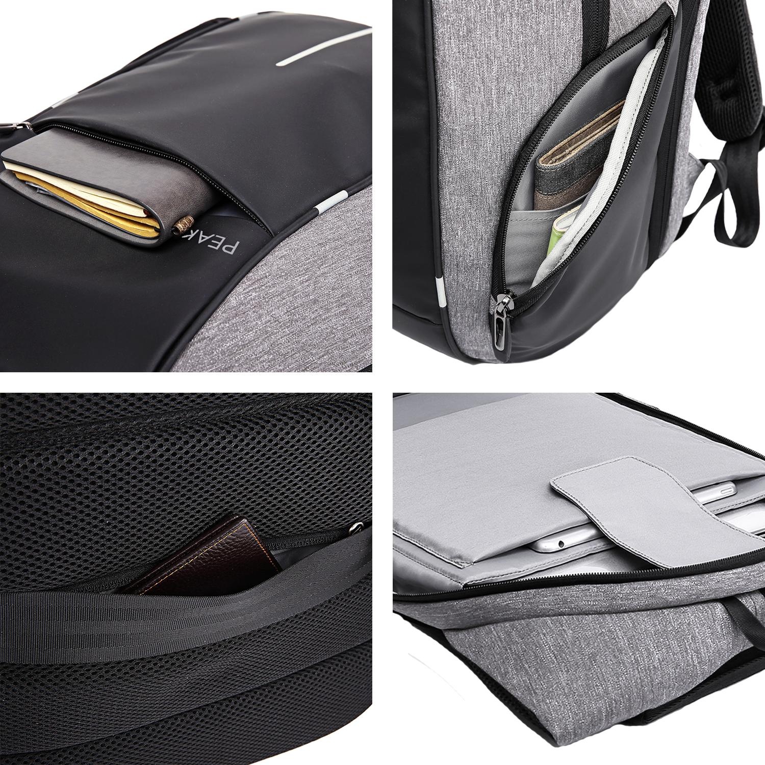 PEAK TIME Tagesrucksack »PT-304«, Cityrucksack mit praktischen Seitentaschen
