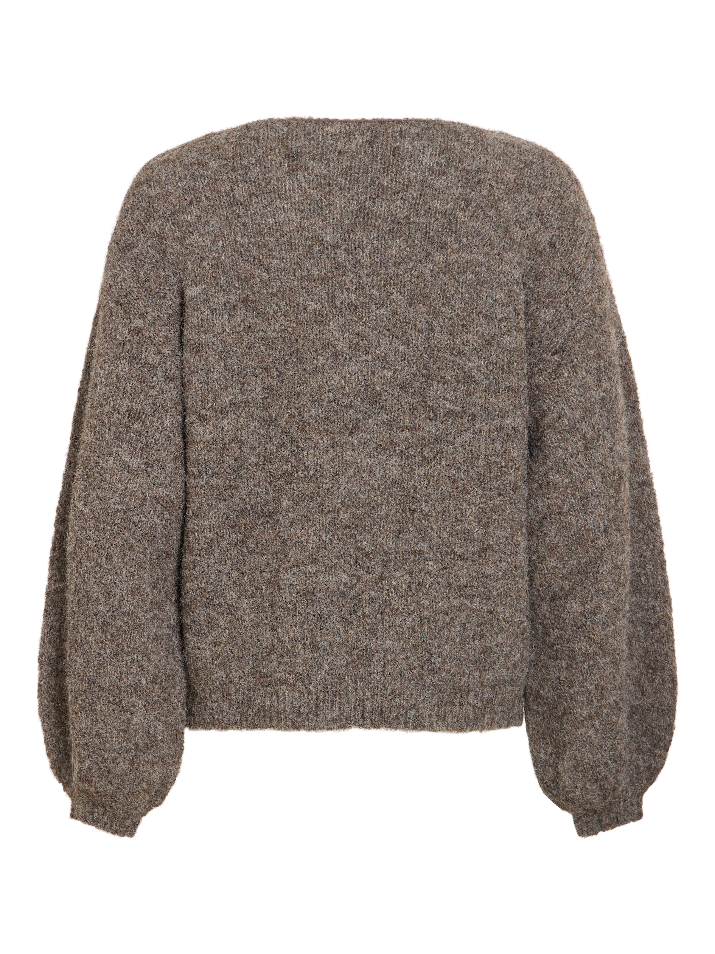 Vila Strickpullover »VIMARLEY L/S KNIT PULLOVER- NOOS« Materialmix, regular fit