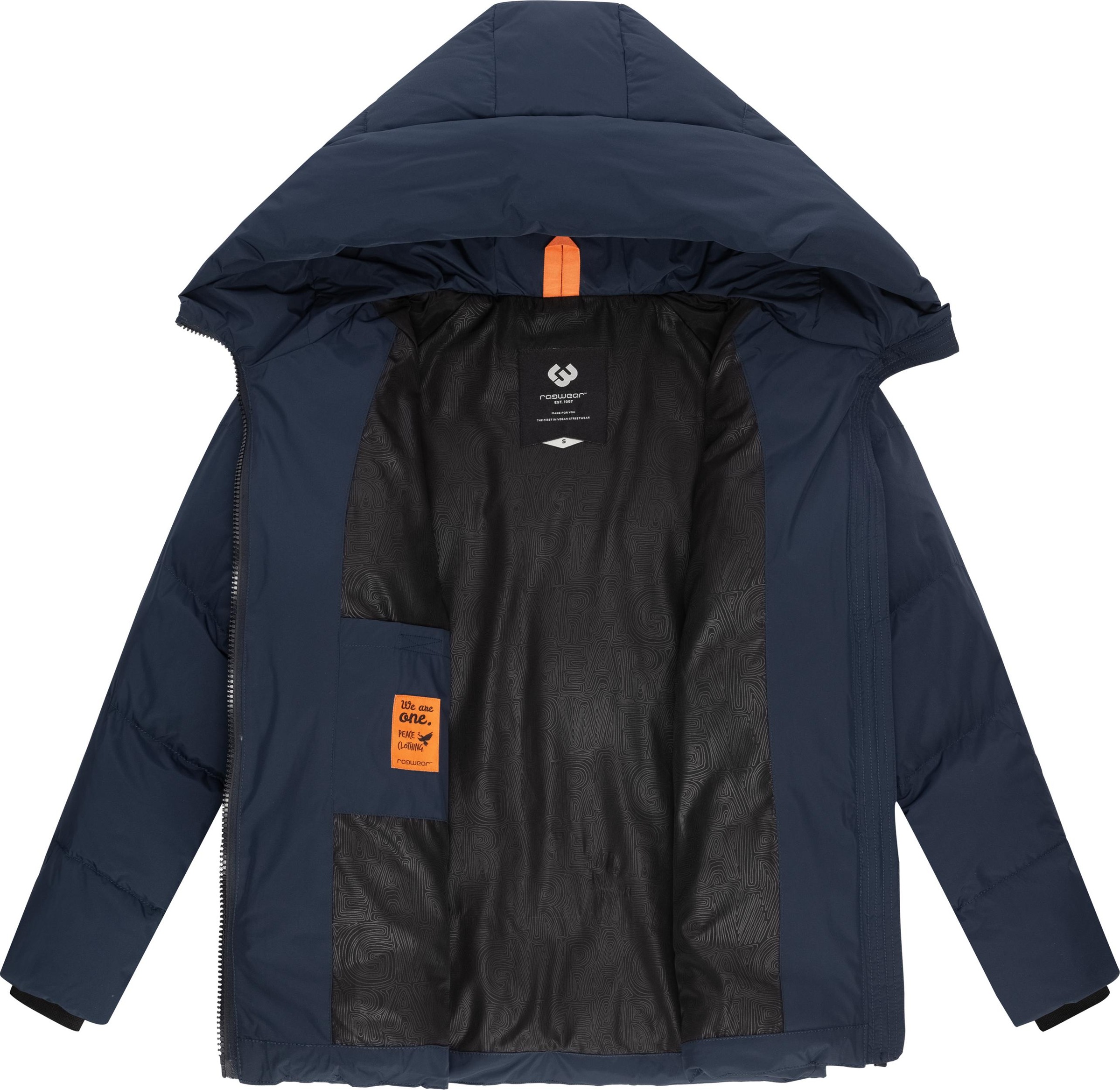 Ragwear Steppjacke »Cessi«, mit Kapuze, Wasserdichte Damen Winterjacke mit großer Kapuze