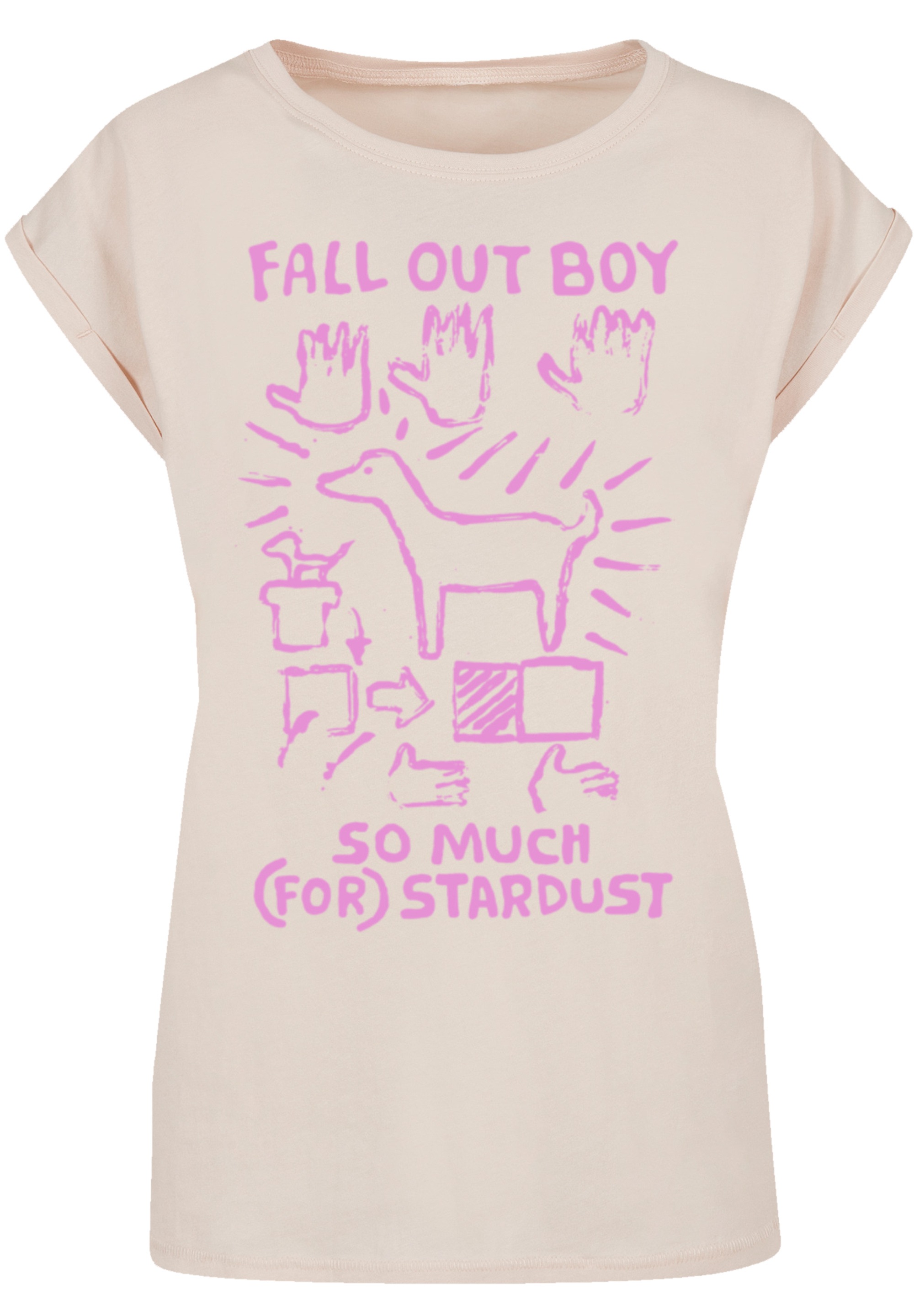 F4NT4STIC T-Shirt »Fall Out Boy Pink Dog So Much Stardust«, Premium Qualität