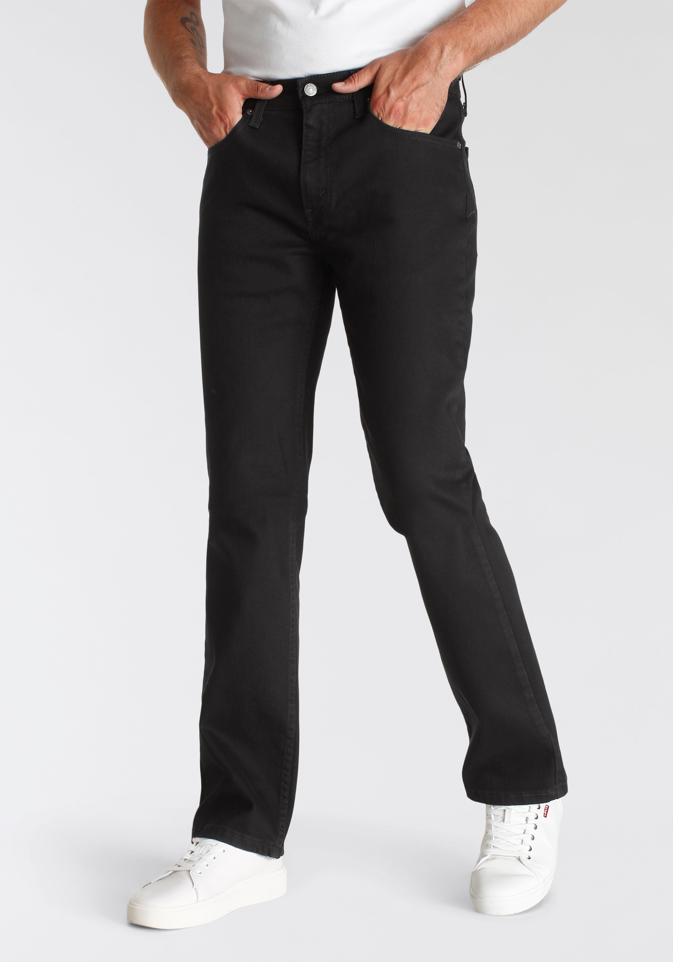 Levis "527 SLIM BOOT CUT" in cleaner Waschung günstig online kaufen