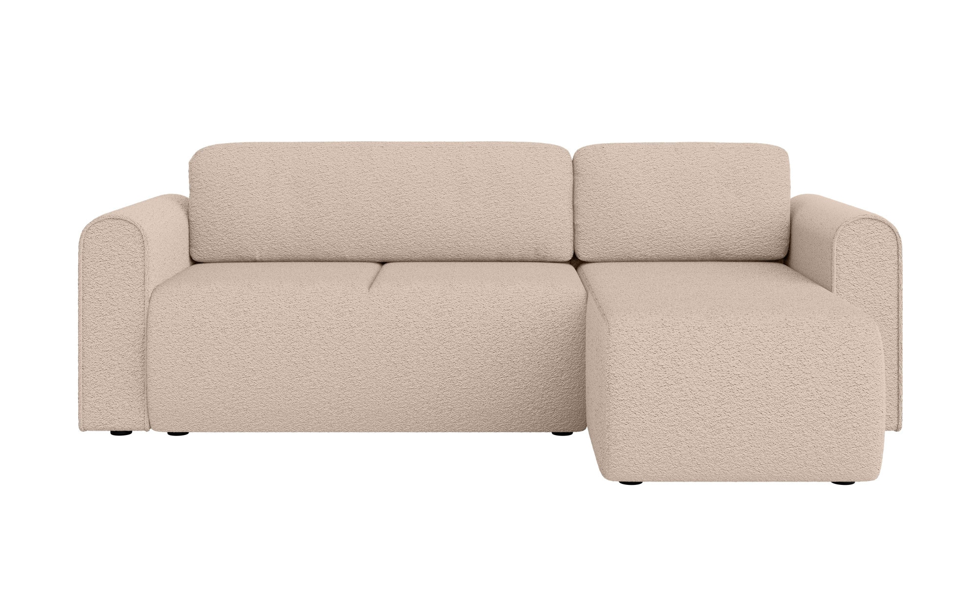 INOSIGN Ecksofa »Zacharia wahlweise Schlafsofa mit Bettkasten, B/T/H 250/166/86 cm«, L-Form mit Wellenunterfederung, Recamiere beidseitig montierbar