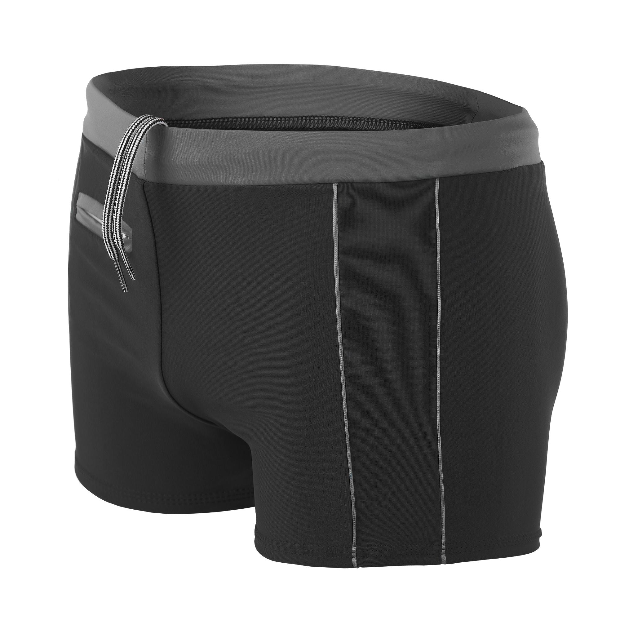 AQUARTI Badehose "Badehose Aquarti Herren Badehose Kurz mit Kontrastpaspel"