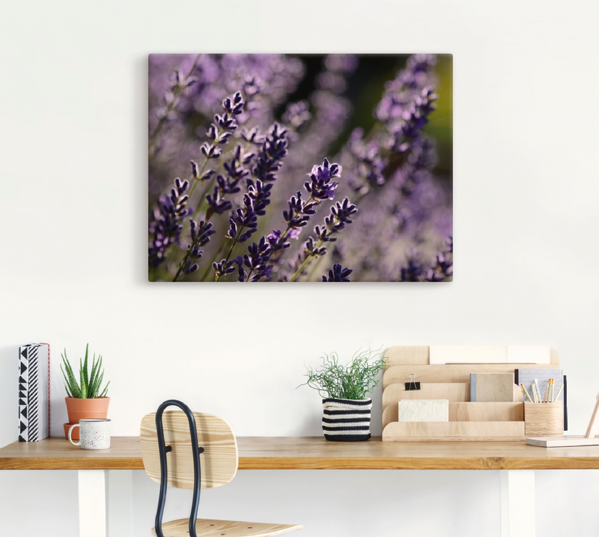 Wandaufkleber | Artland als (1 Leinwandbild, St.), »Lavendel«, Wandbild Blumen, in bestellen BAUR Poster versch. Größen oder