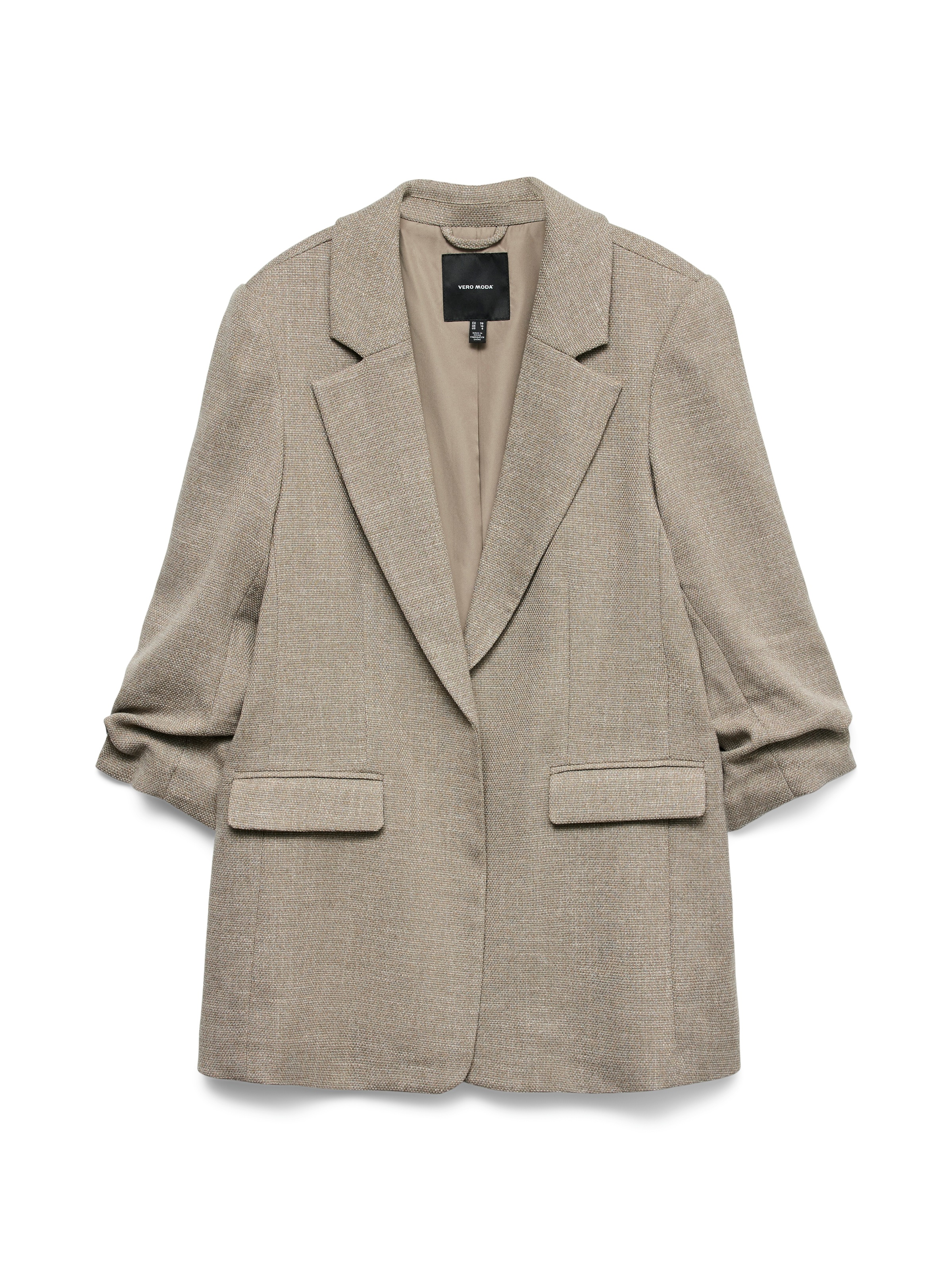 Vero Moda Longblazer »VMFRIDA LS REGULAR BLAZER NOOS«, ohne Verschluss und mit gerafften 3/4 Arm