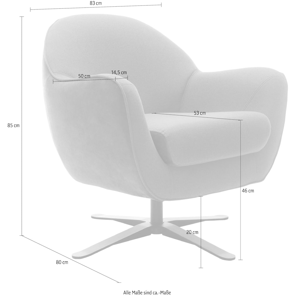 TRENDMANUFAKTUR Drehsessel »Mira«