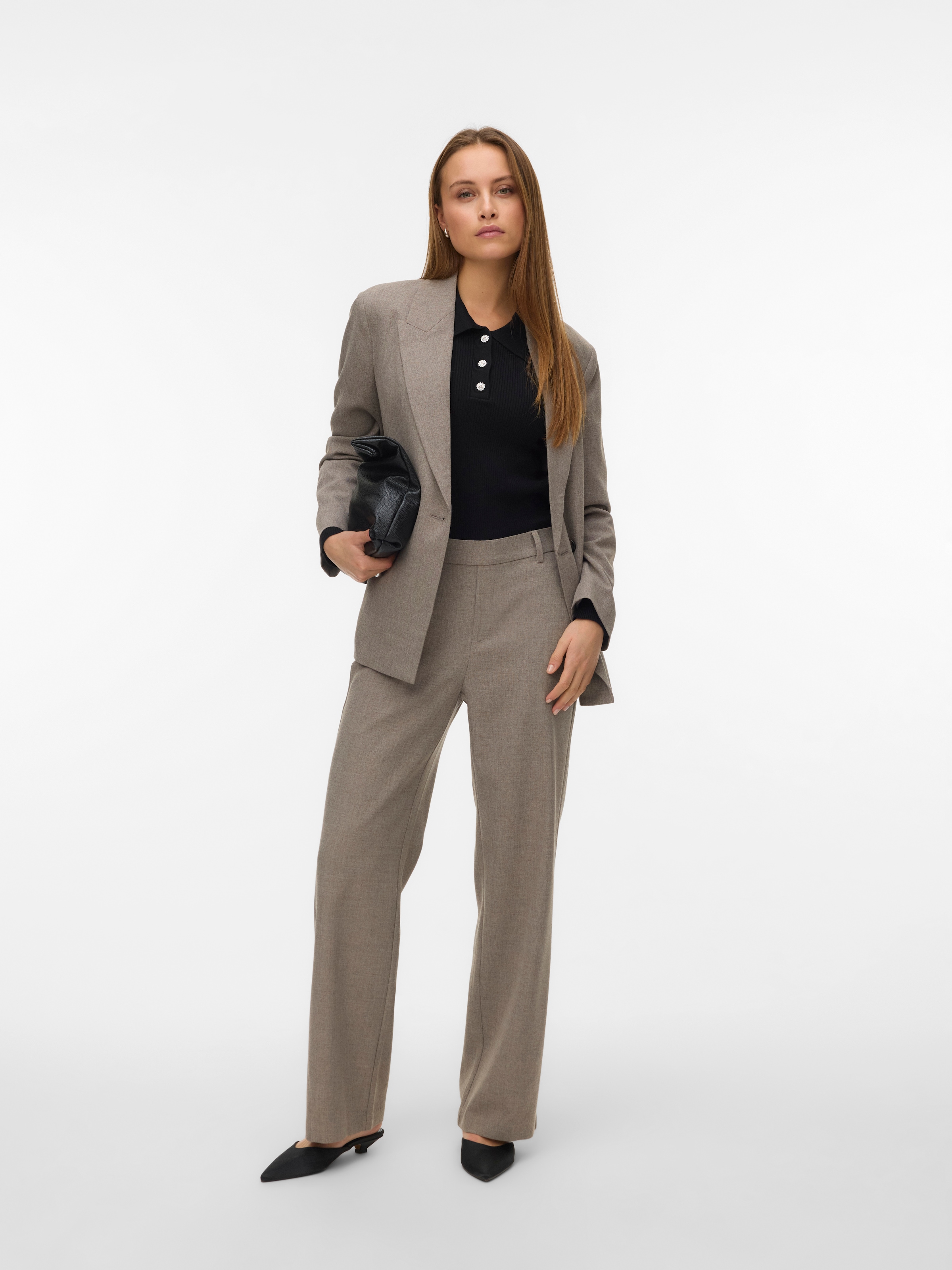 Vero Moda Anzughose »VMMAYA BESTIE MW STRAIGHT PANT NOOS«