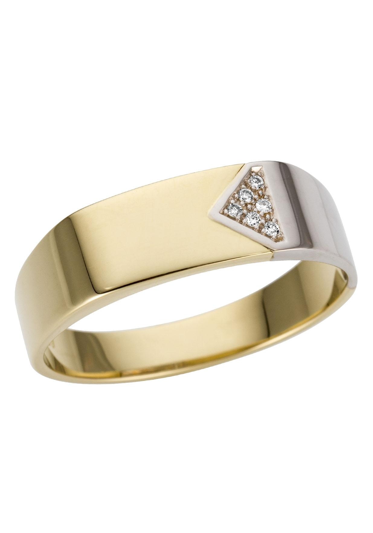 Goldring »Schmuck Geschenk Gold 333 Herrenring Goldring«, mit Brillanten