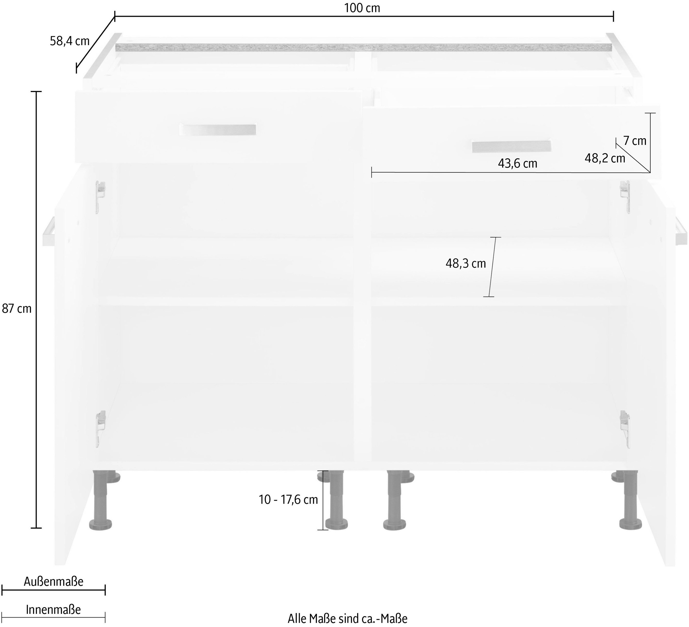 OPTIFIT Unterschrank »Parma«, Breite 100 cm