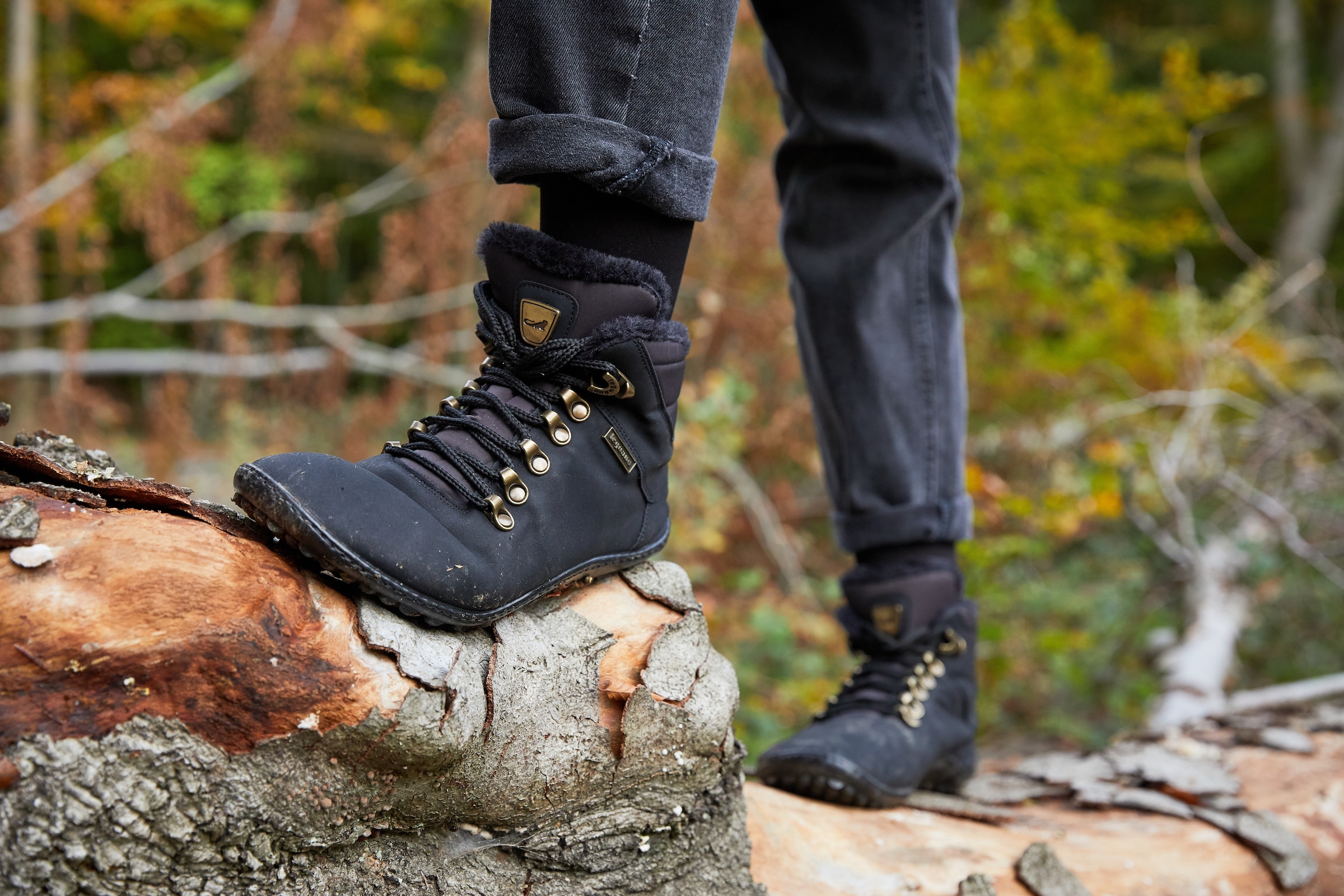 Leguano Barfußschuh »HUSKY«, Bequemschuh, Komfortschuh, Flats, Schnürboots, einzigartig flexibel