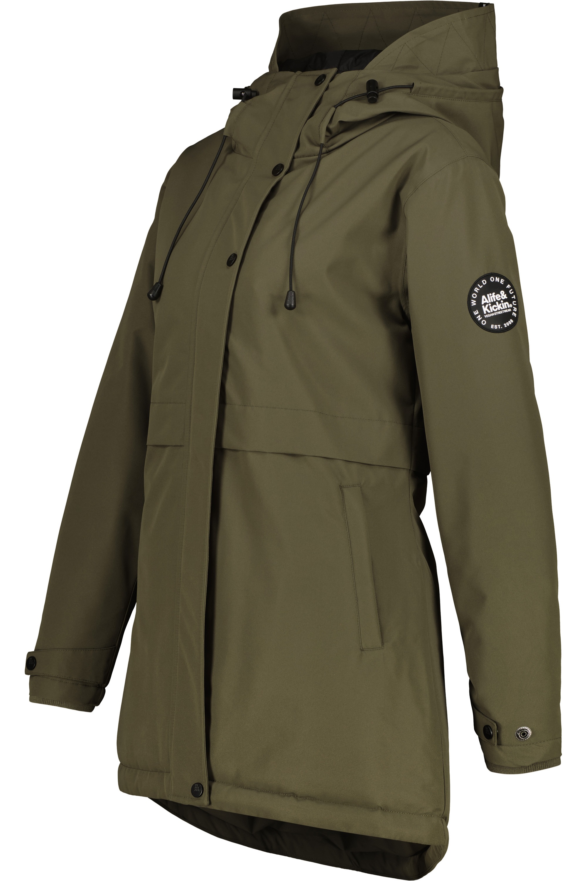 Alife & Kickin Winterjacke »Damen MarlyAK A«, Leicht taillierte Jacke mit Ärmelbündchen und Kapuze
