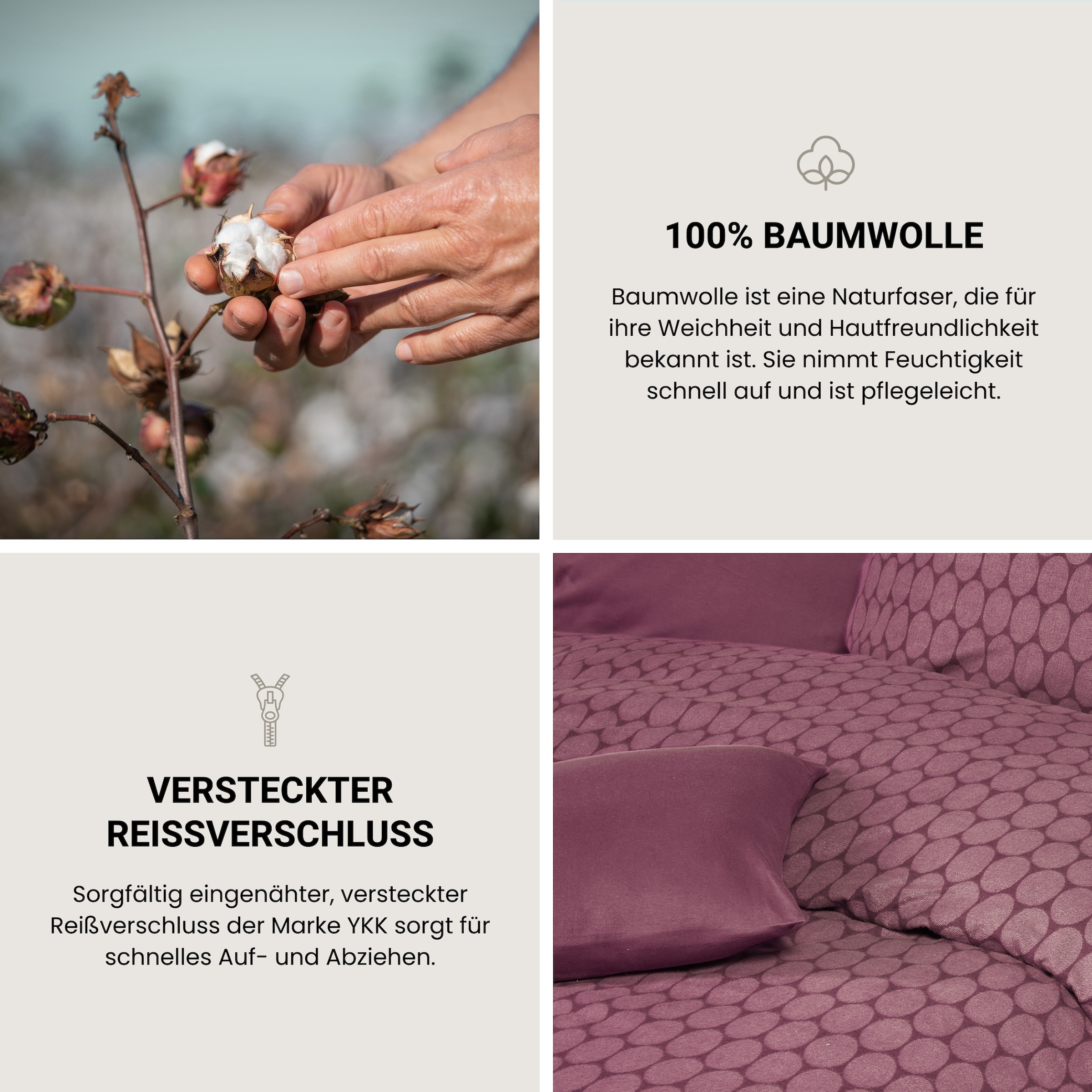 Schiesser Bettwäsche »Drops aus weicher Baumwolle mit modernem Grafikprint«, MADE IN GREEN by OEKO-TEX®-zertifiziert