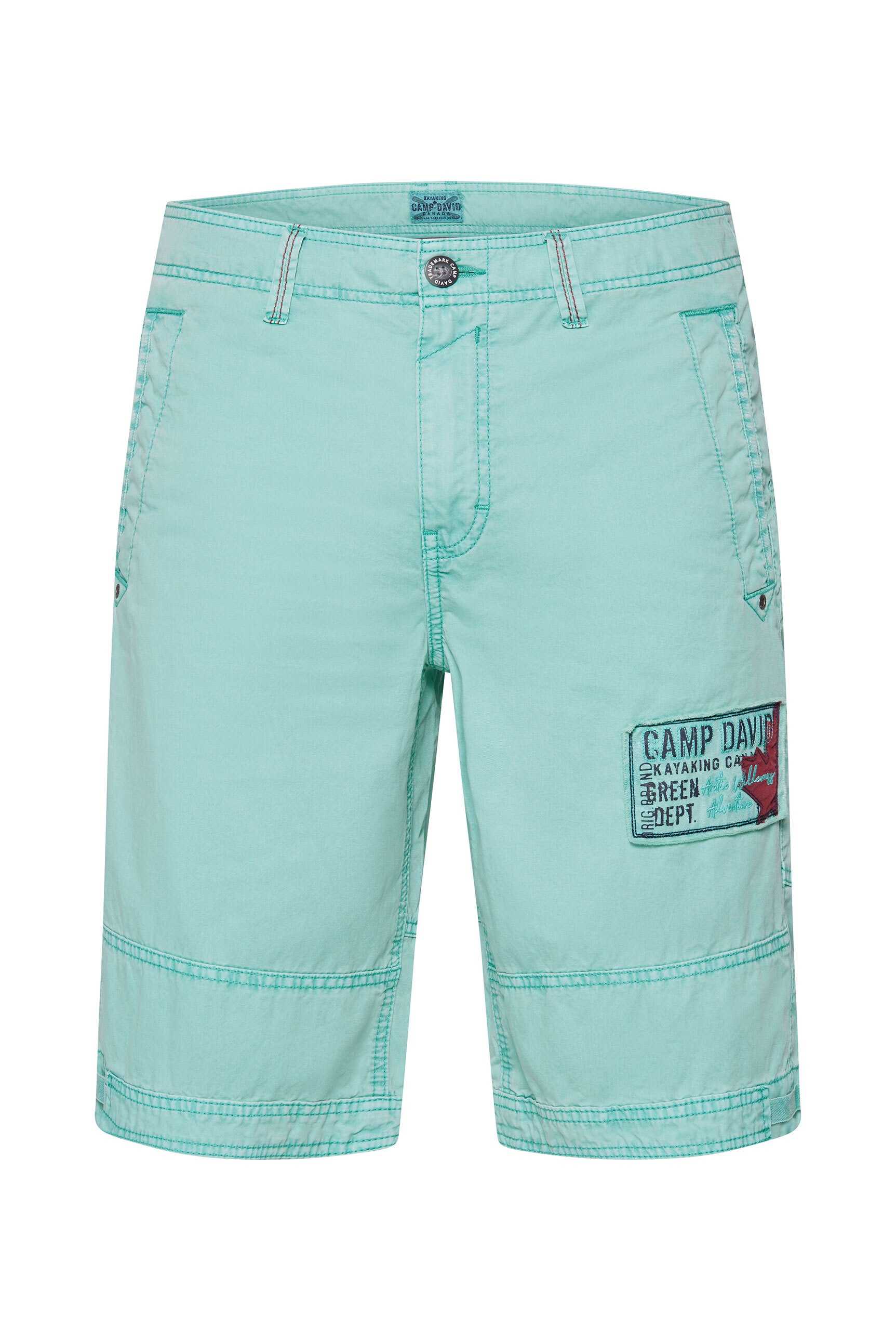 CAMP DAVID Shorts, mit Bindeband am Saum
