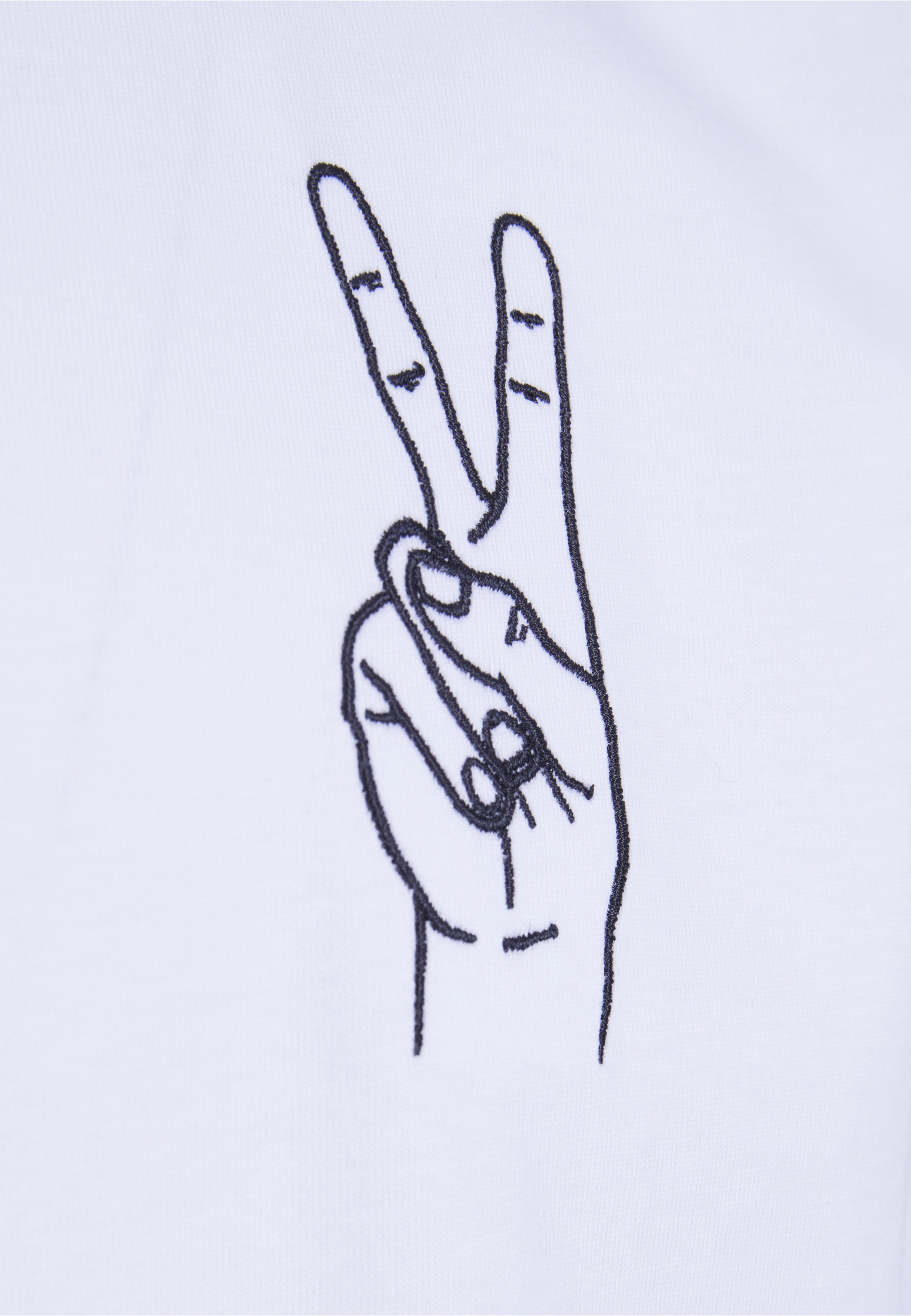 MisterTee T-Shirt »MisterTee Herren Peace Sign Tee EMB« 1 Stk.