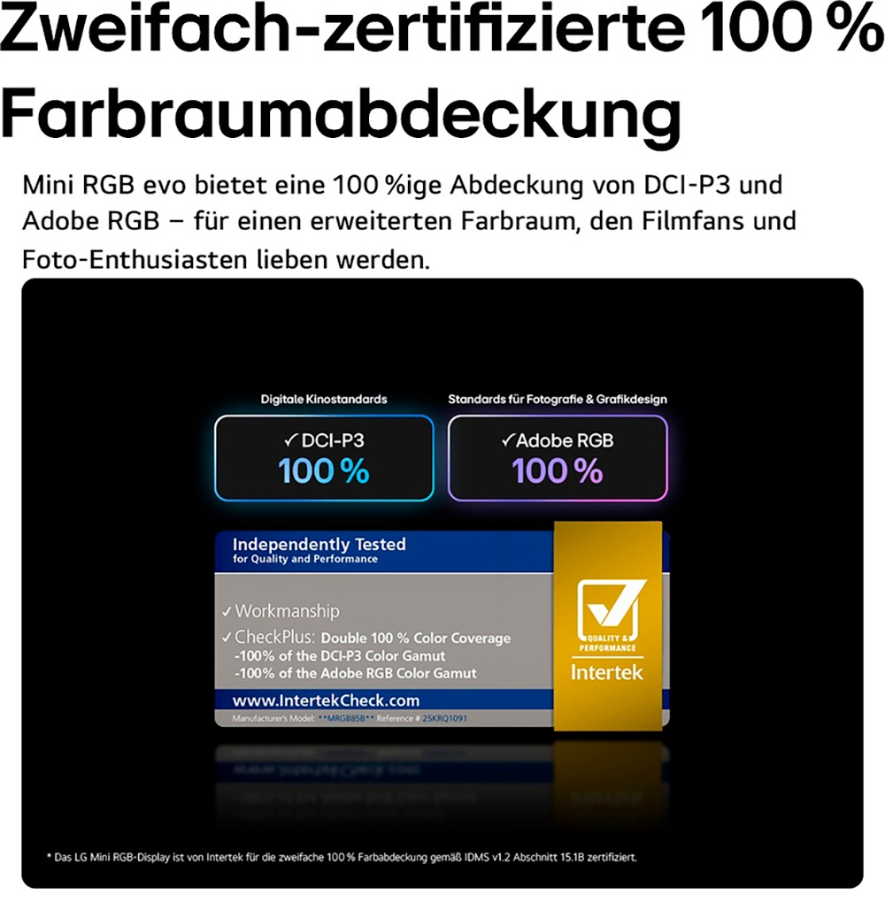 LG Mini-LED-Fernseher »55MRGB87B9B« 139 cm/55 ″ Smart-TV