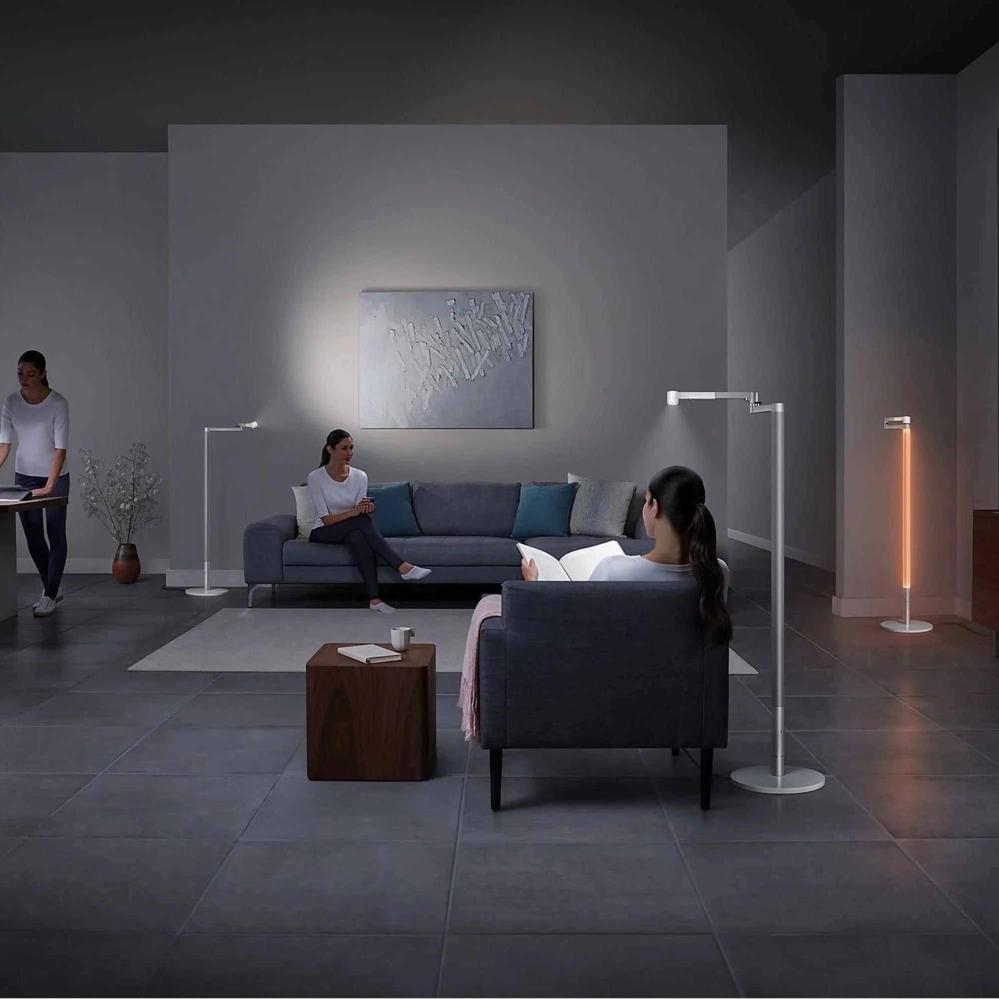 DYSON LED Stehlampe »Solarcycle Morph™, dimmbar, Weiß /Silber« LED-Board das passende Licht für jede Tageszeit