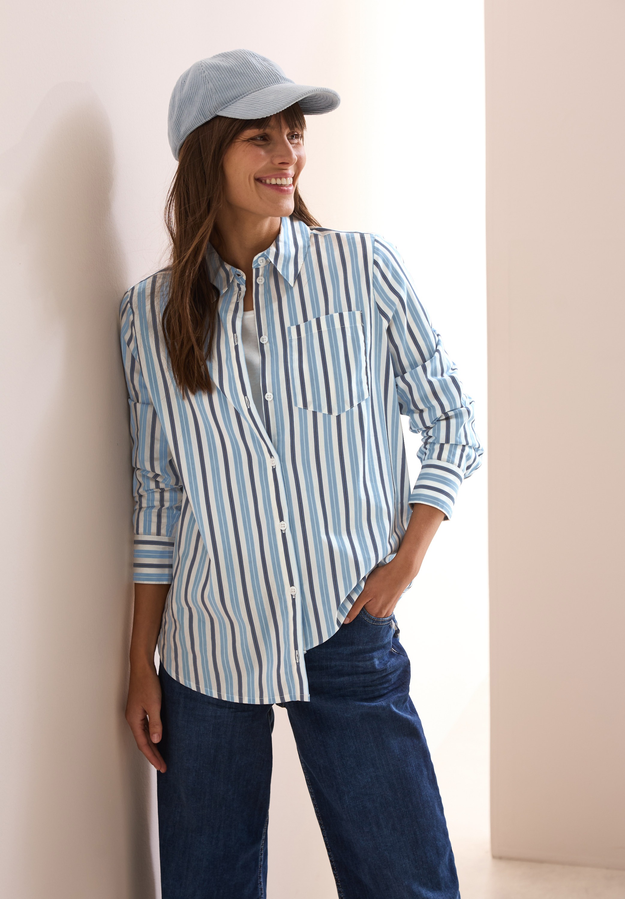 Cecil Longbluse, mit Streifenmuster