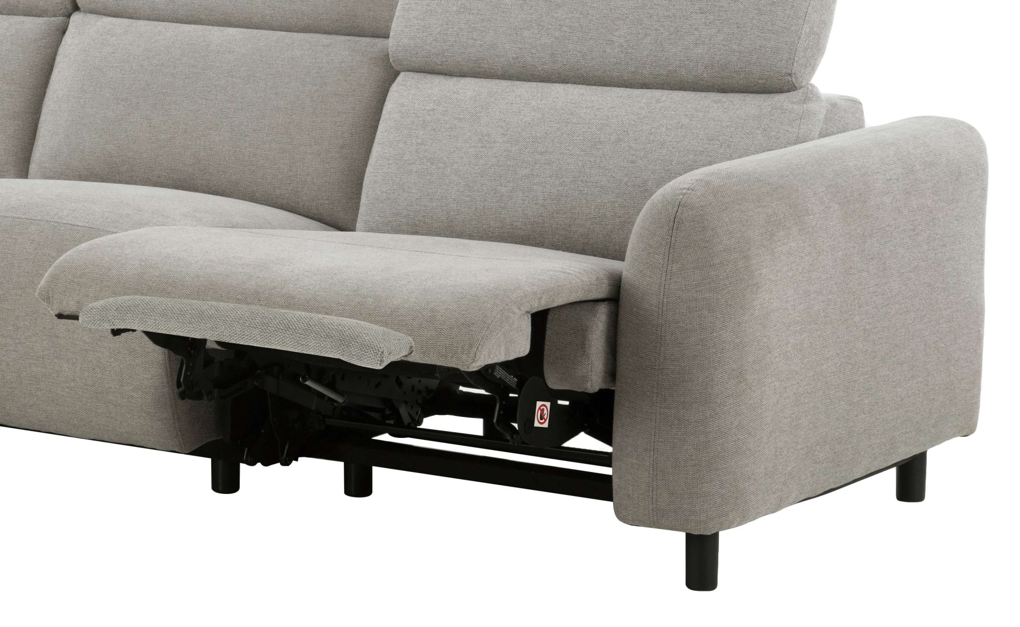 Home affaire Ecksofa »SKAANE Struktur, L-Form, 274 cm, manuelle u. elektrische Funktion,«, 274 cm, mit Kopfteilverstellung und man. oder elektr. Relaxfunktion