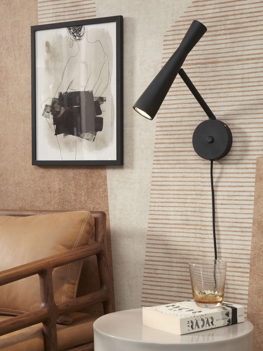 it's About RoMi Wandleuchte »BORDEAUX«, 1 flammig, Leuchtmittel GU10 | LED wechselbar, Gutes leselicht