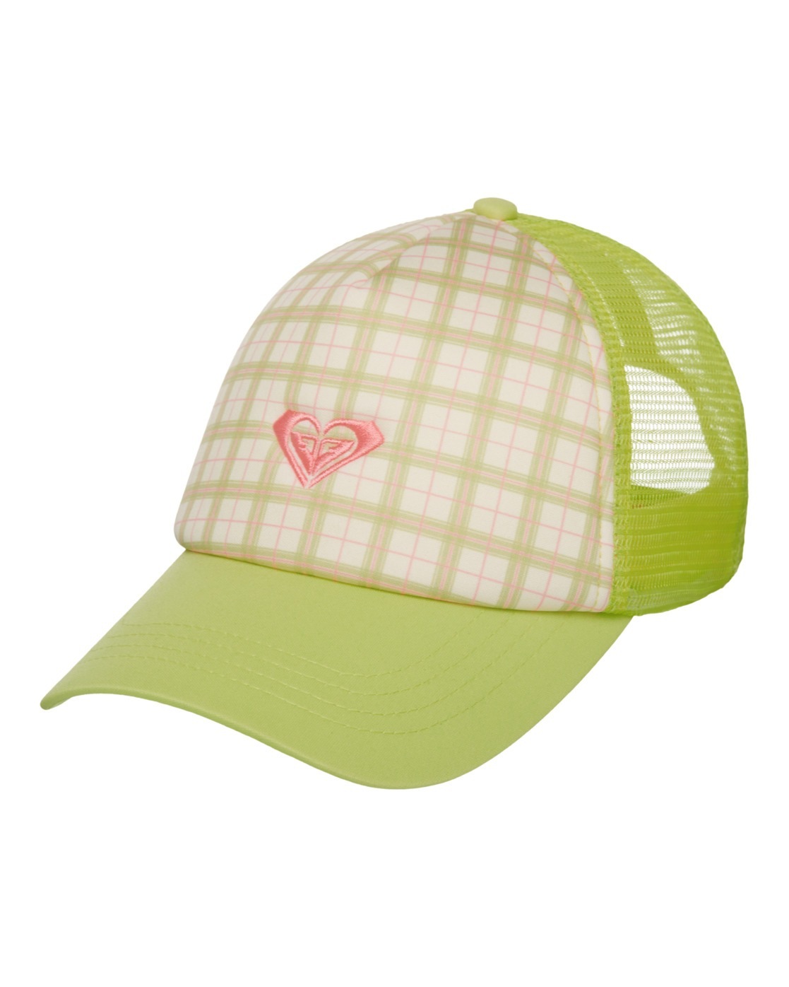 ROXY Damen Trucker Cap "Beautiful Morning"cloud dancer swell plaid, Kunstfaser, Caps