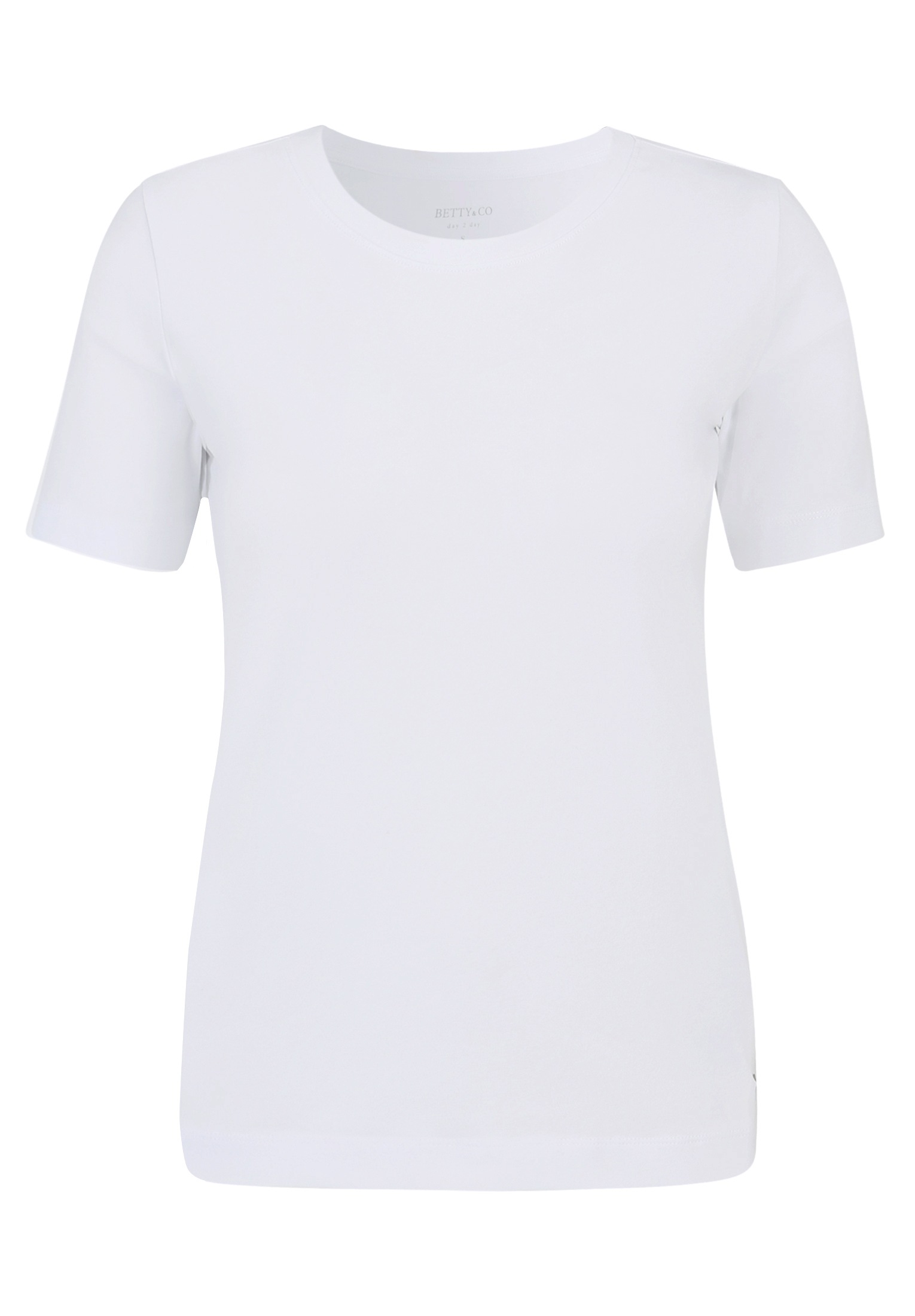 Betty&Co Kurzarmshirt "Betty & Co Basic Shirt mit Rundhalsausschnitt", (1 t günstig online kaufen