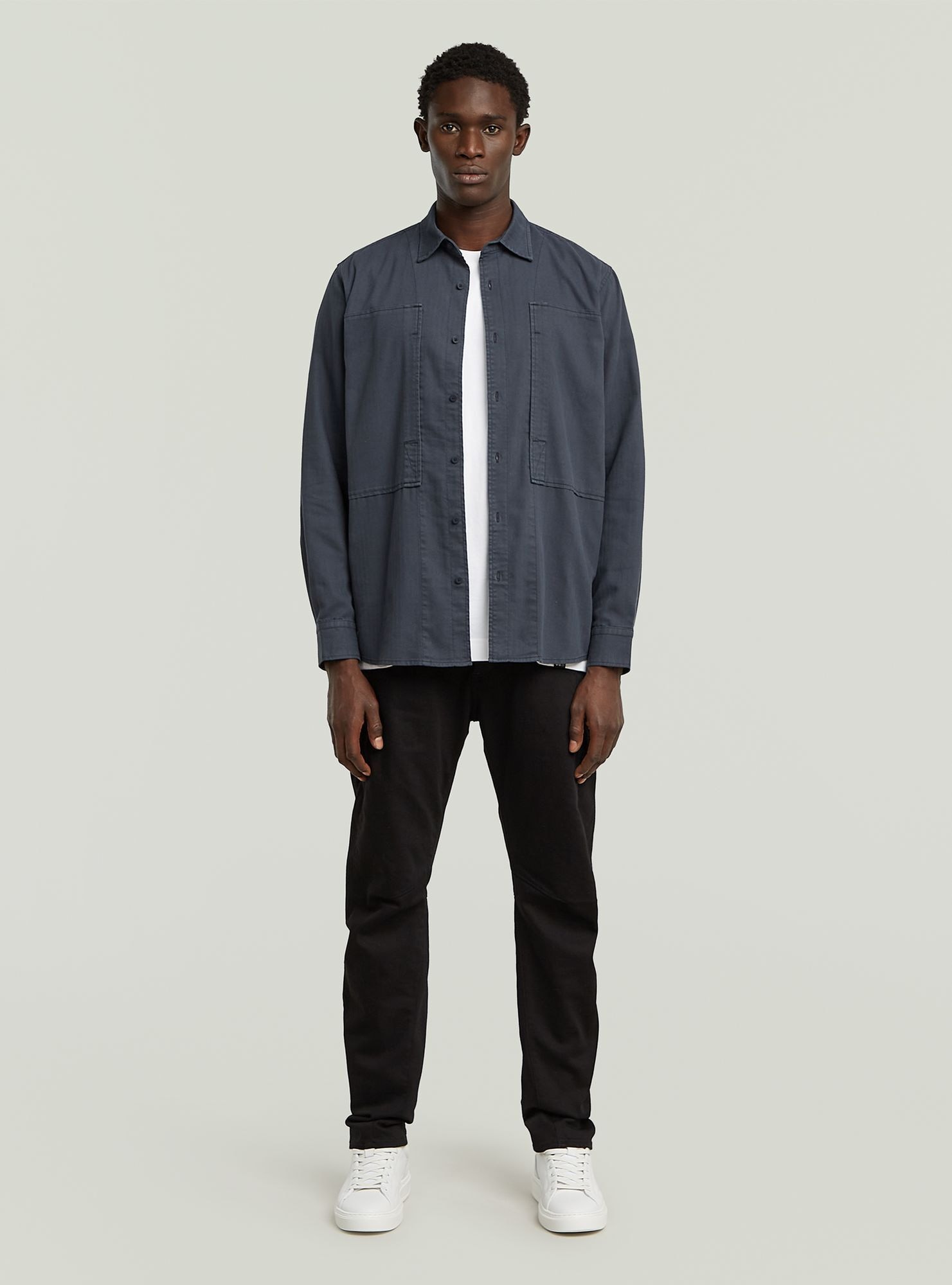 G-STAR Langarmshirt »Panelled Pocket Regular Shirt«