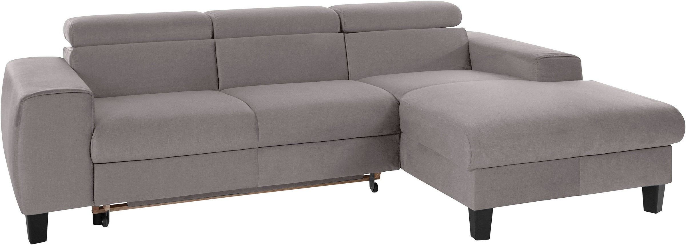 COTTA Polstergarnitur »Morven L-Form« Set,  Set bestehend aus: Ecksofa mit Kopfteilverstellung & Hocker