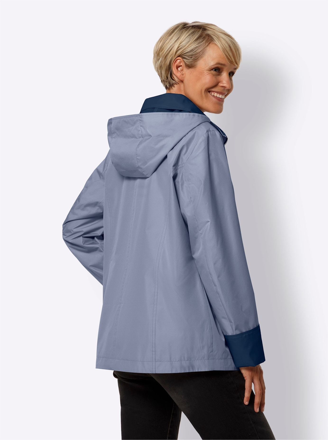 Classic Basics Langjacke, mit Kapuze