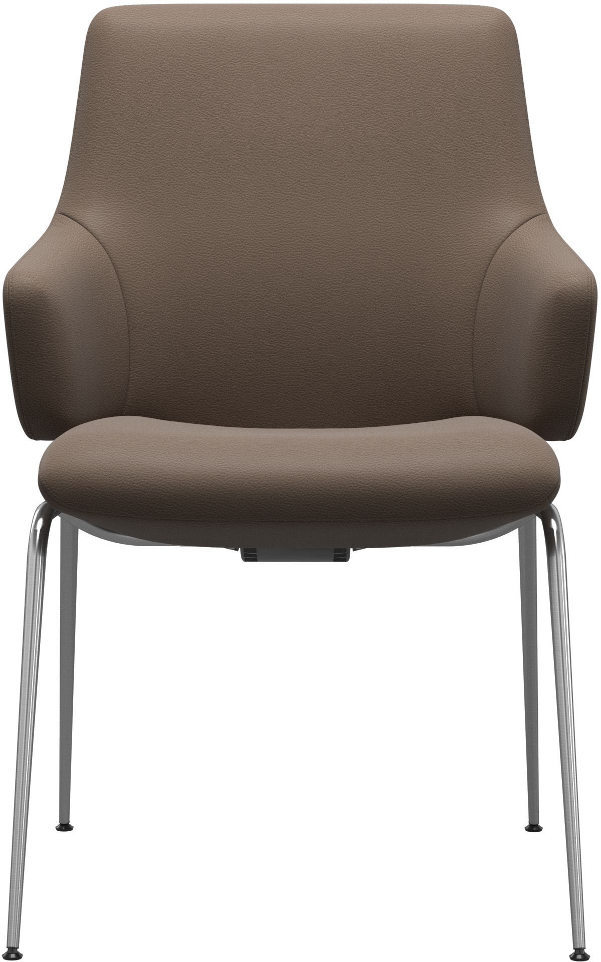 Stressless® Polsterstuhl »Laurel«, Leder BATICK, Low Back mit Armlehne, Größe L, mit Beinen aus Stahl in Schwarz matt