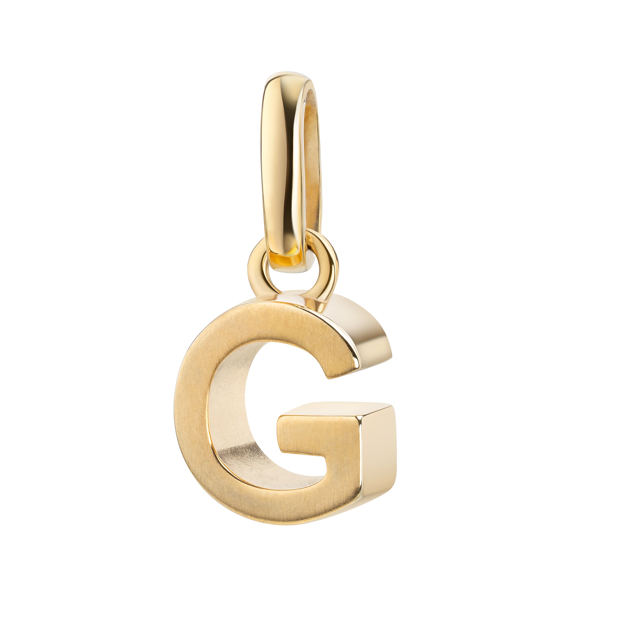 FIRETTI Damen Kettenanhänger "Schmuck Geschenk Gold 333 Halsschmuck Anhänger Buchstabe Alphabet", G, Gelbgold 333, 0,83 ggelbgoldfarben, Gelbgold